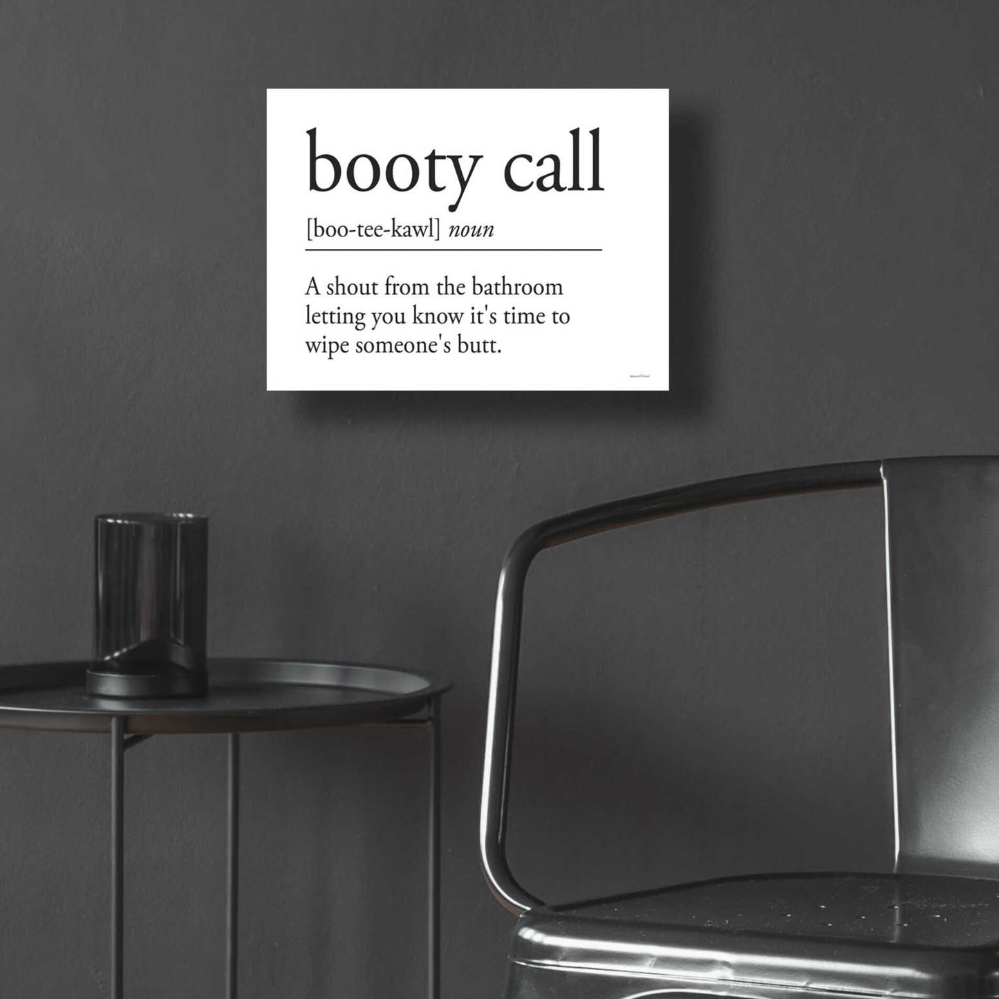 Epic Art 'Booty Call' by lettered & lined, Acrylic Glass Wall Art,16x12