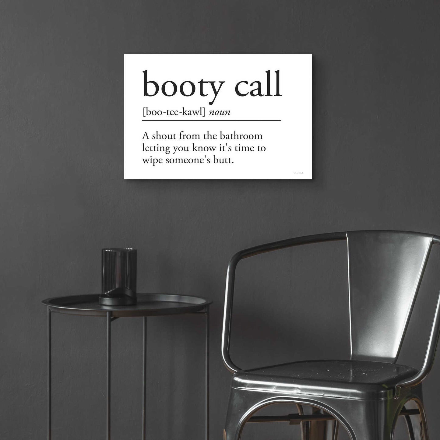 Epic Art 'Booty Call' by lettered & lined, Acrylic Glass Wall Art,24x16