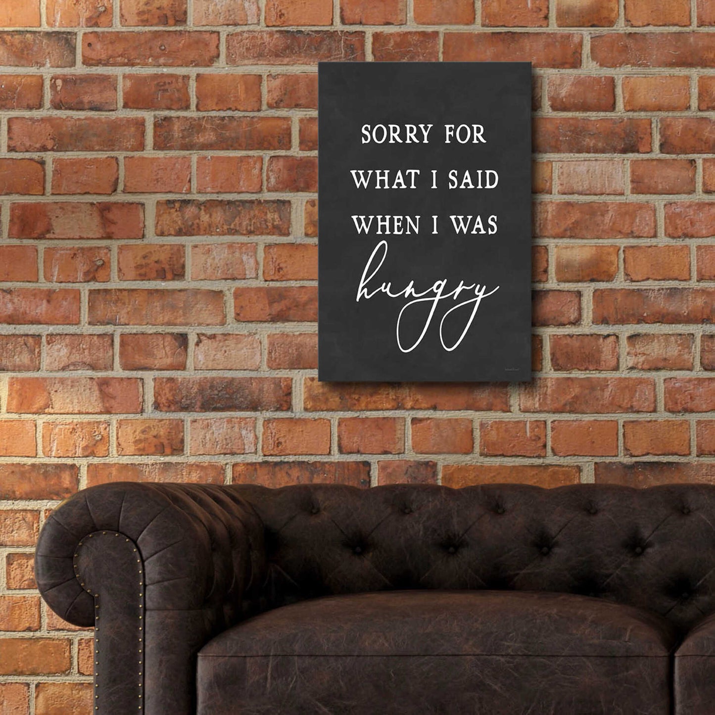 Epic Art 'I Was Hungry' by lettered & lined, Acrylic Glass Wall Art,16x24