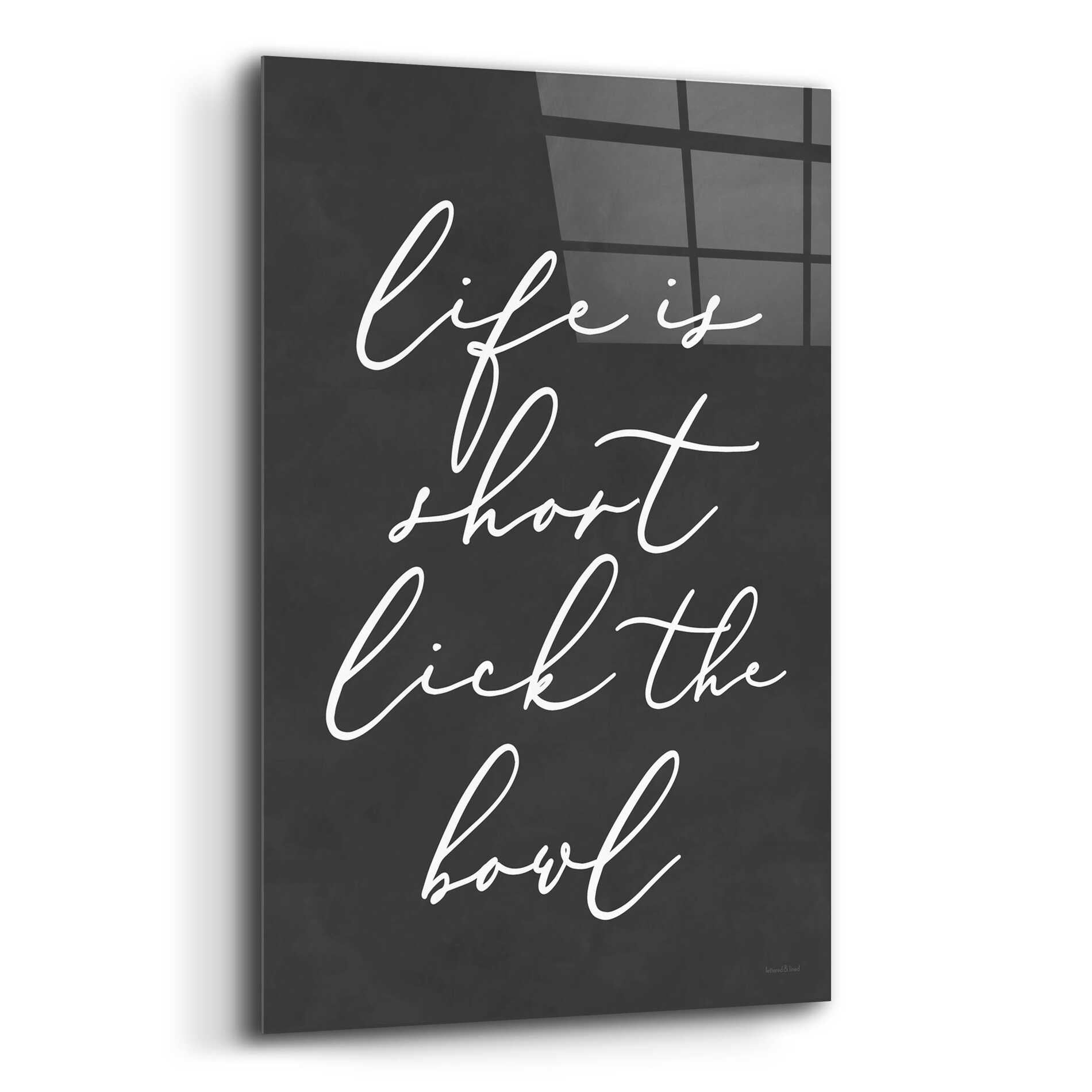 Epic Art 'Lick the Bowl' by lettered & lined, Acrylic Glass Wall Art,12x16
