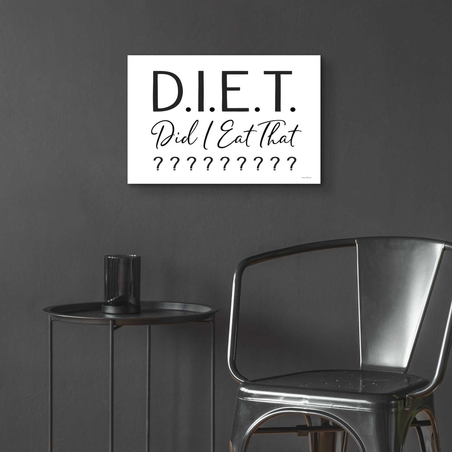 Epic Art 'Did I Eat That?' by lettered & lined, Acrylic Glass Wall Art,24x16