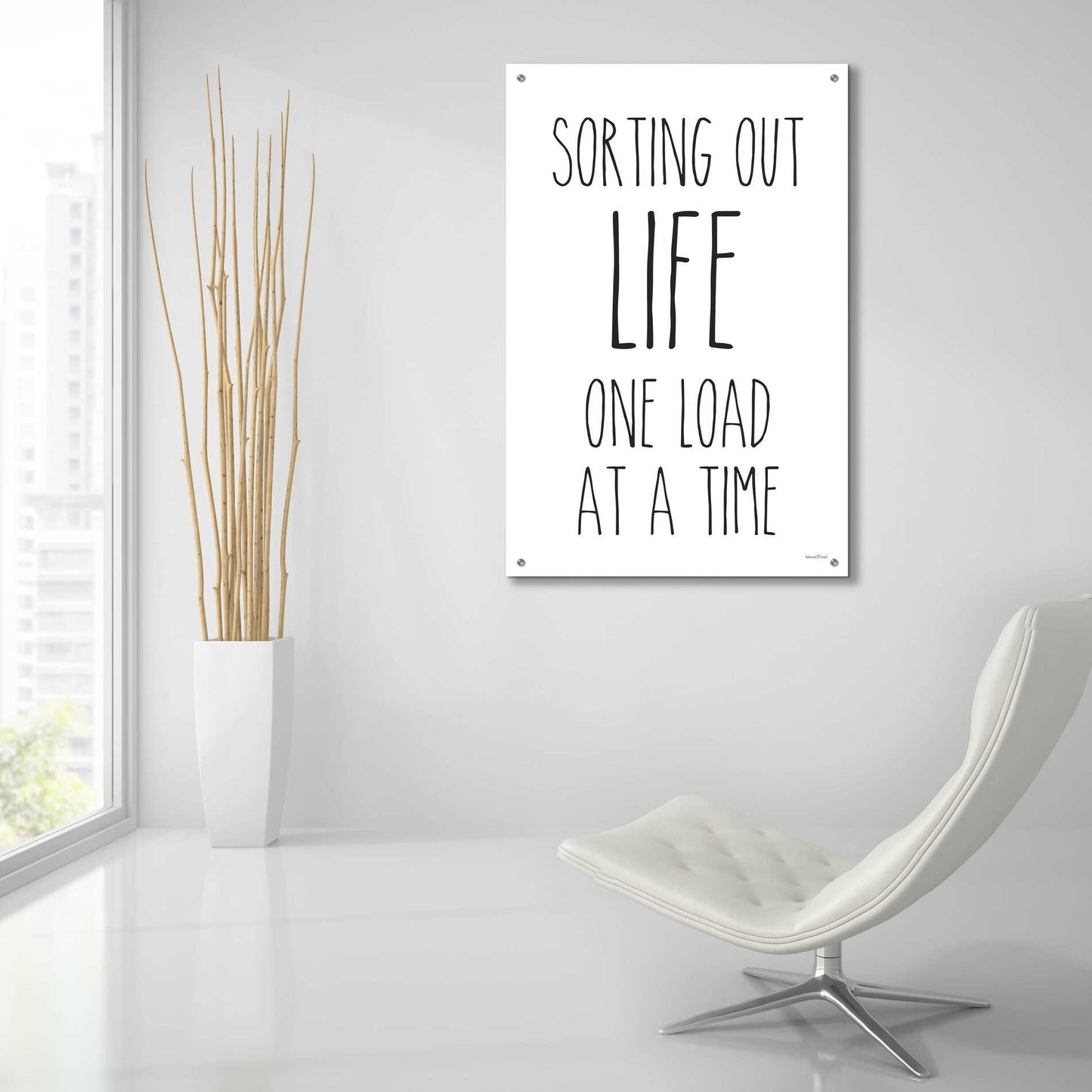 Epic Art 'One Load at a Time' by lettered & lined, Acrylic Glass Wall Art,24x36