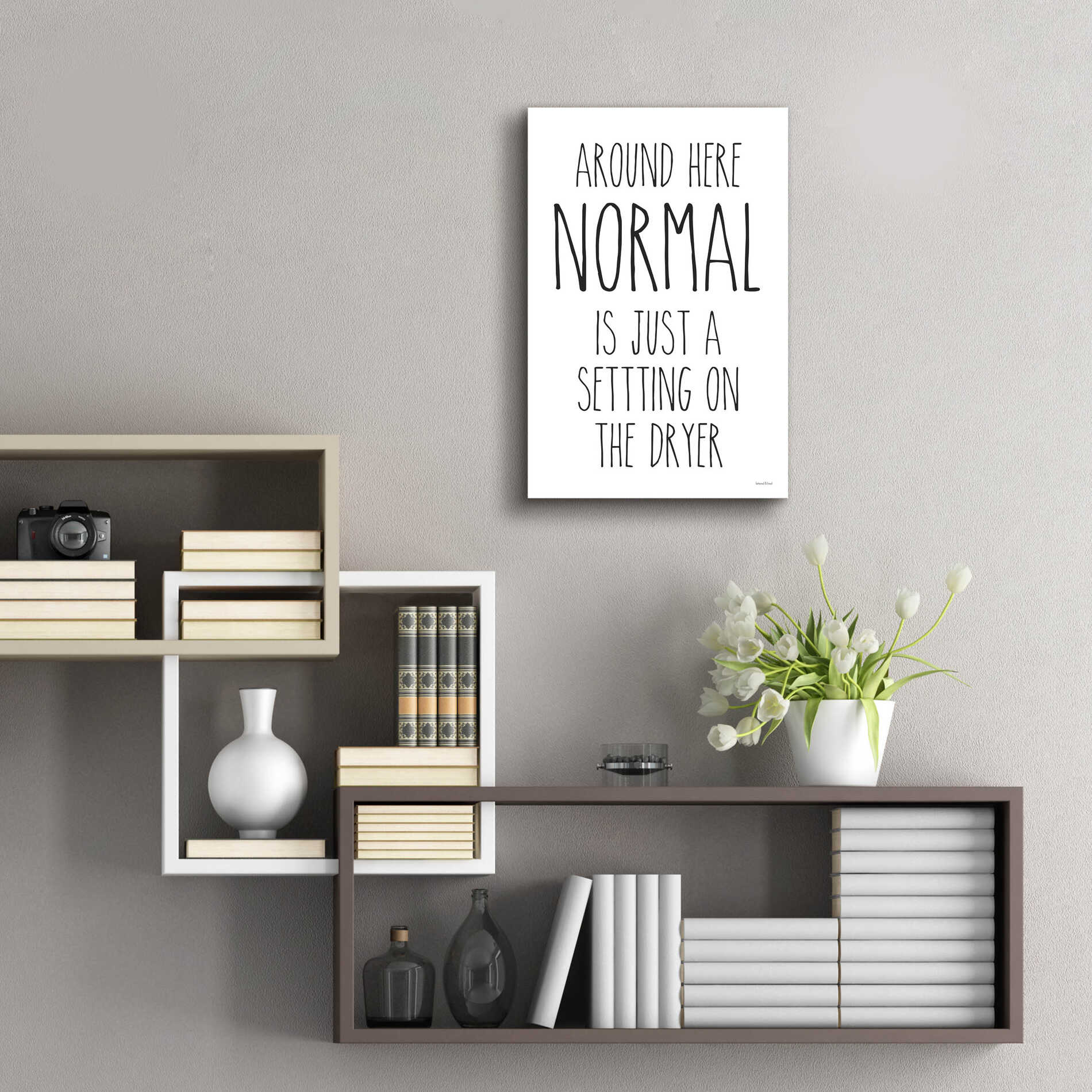 Epic Art 'Normal Dryer Setting' by lettered & lined, Acrylic Glass Wall Art,16x24