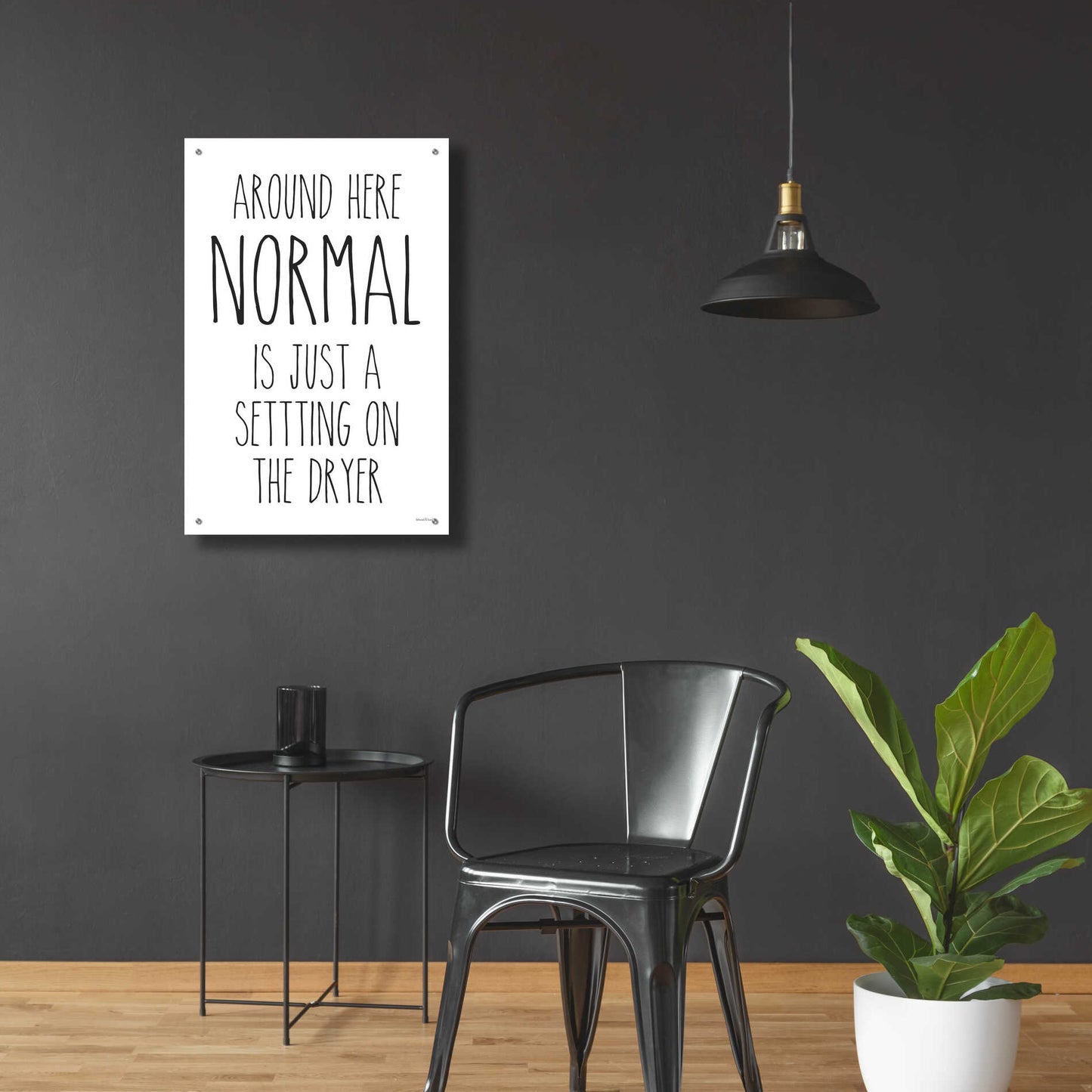 Epic Art 'Normal Dryer Setting' by lettered & lined, Acrylic Glass Wall Art,24x36