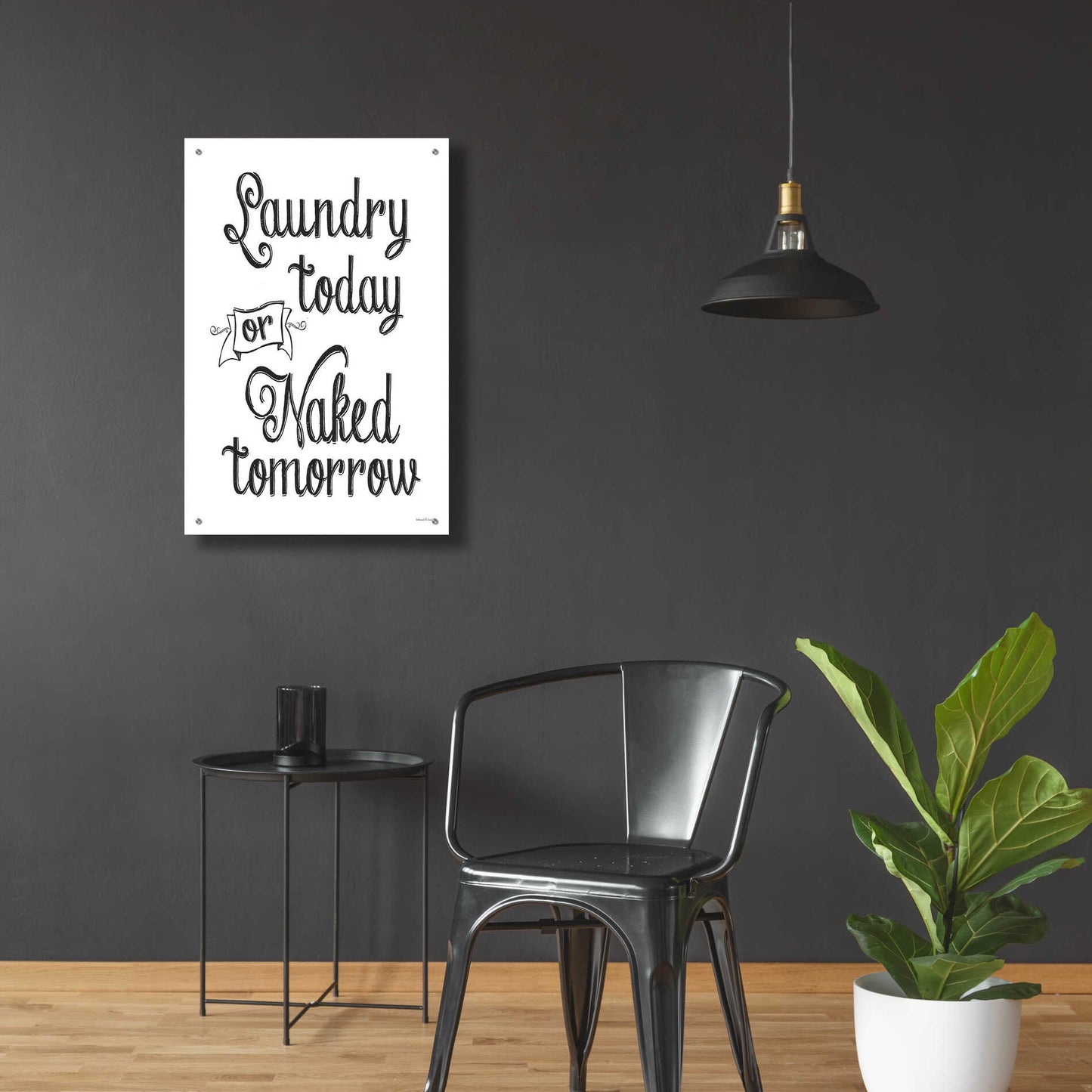 Epic Art 'Laundry Today' by lettered & lined, Acrylic Glass Wall Art,24x36