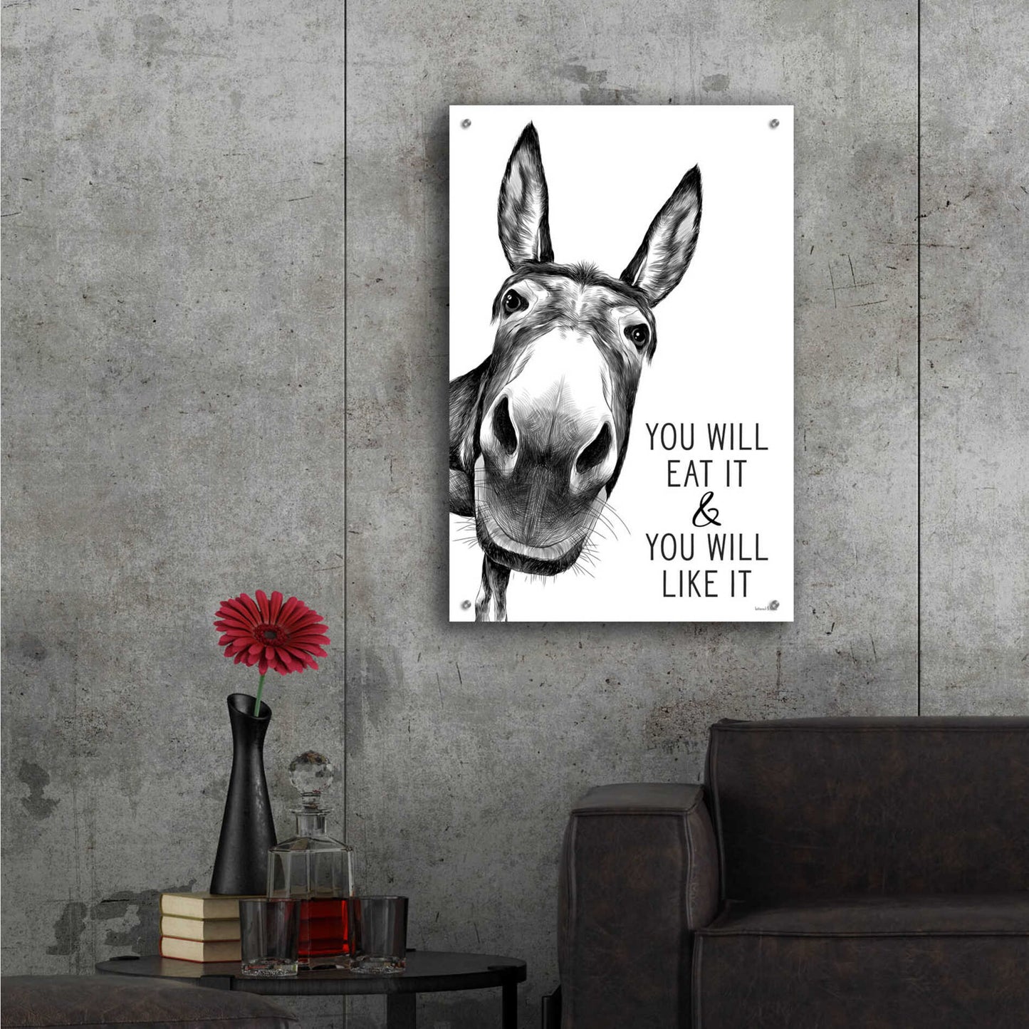 Epic Art 'You Will Eat It' by lettered & lined, Acrylic Glass Wall Art,24x36