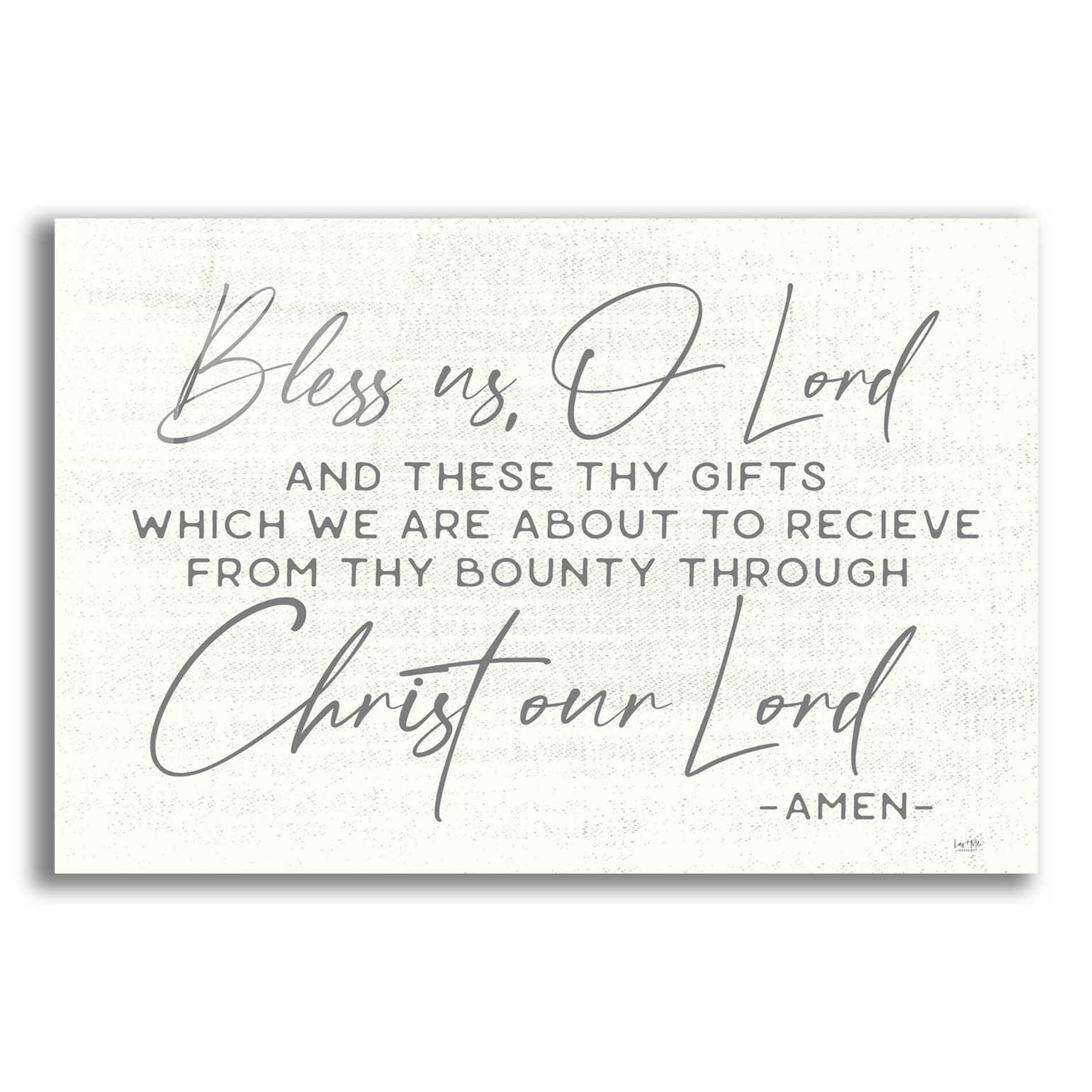 Epic Art 'Bless Us' by Lux + Me Designs, Acrylic Glass Wall Art,16x12