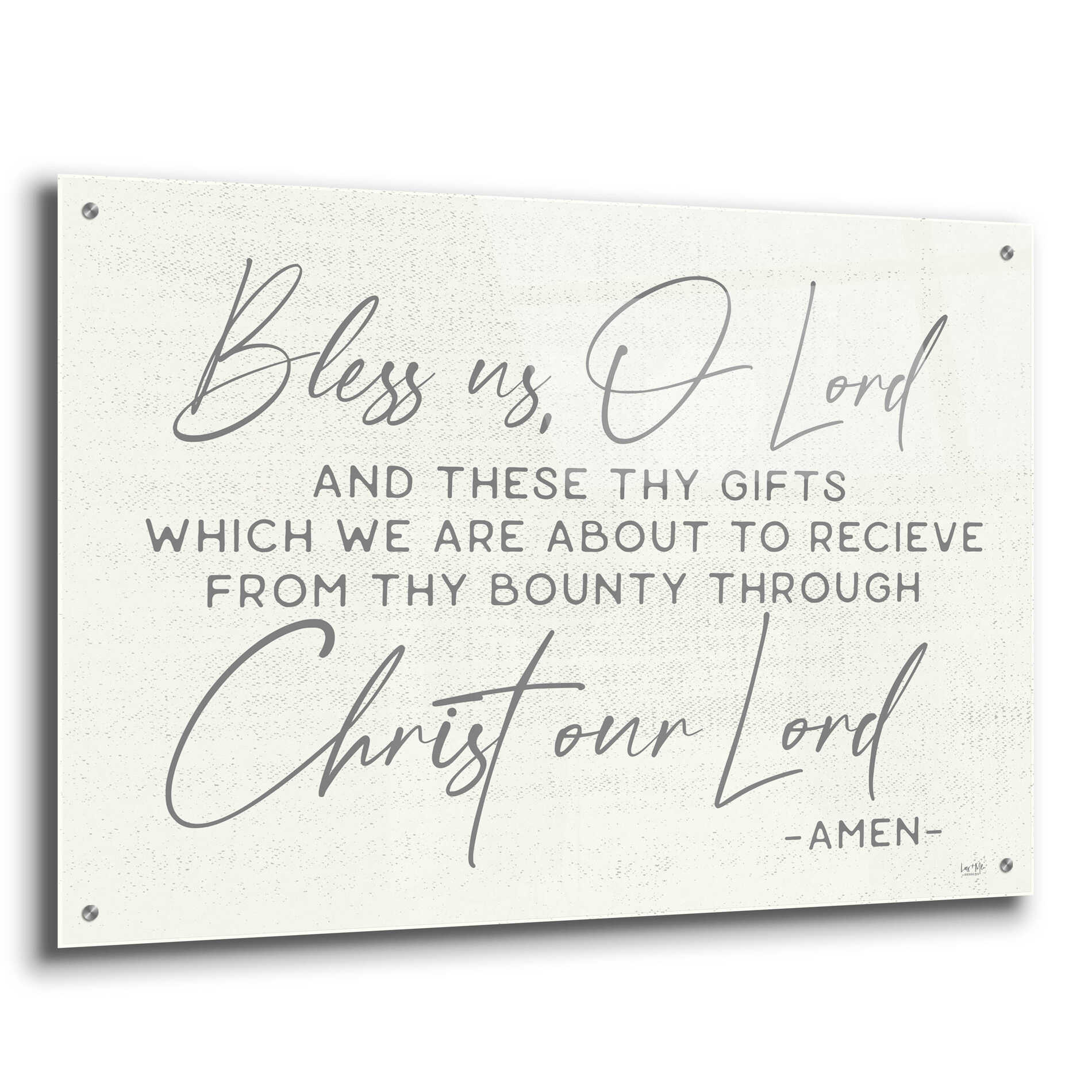 Epic Art 'Bless Us' by Lux + Me Designs, Acrylic Glass Wall Art,36x24