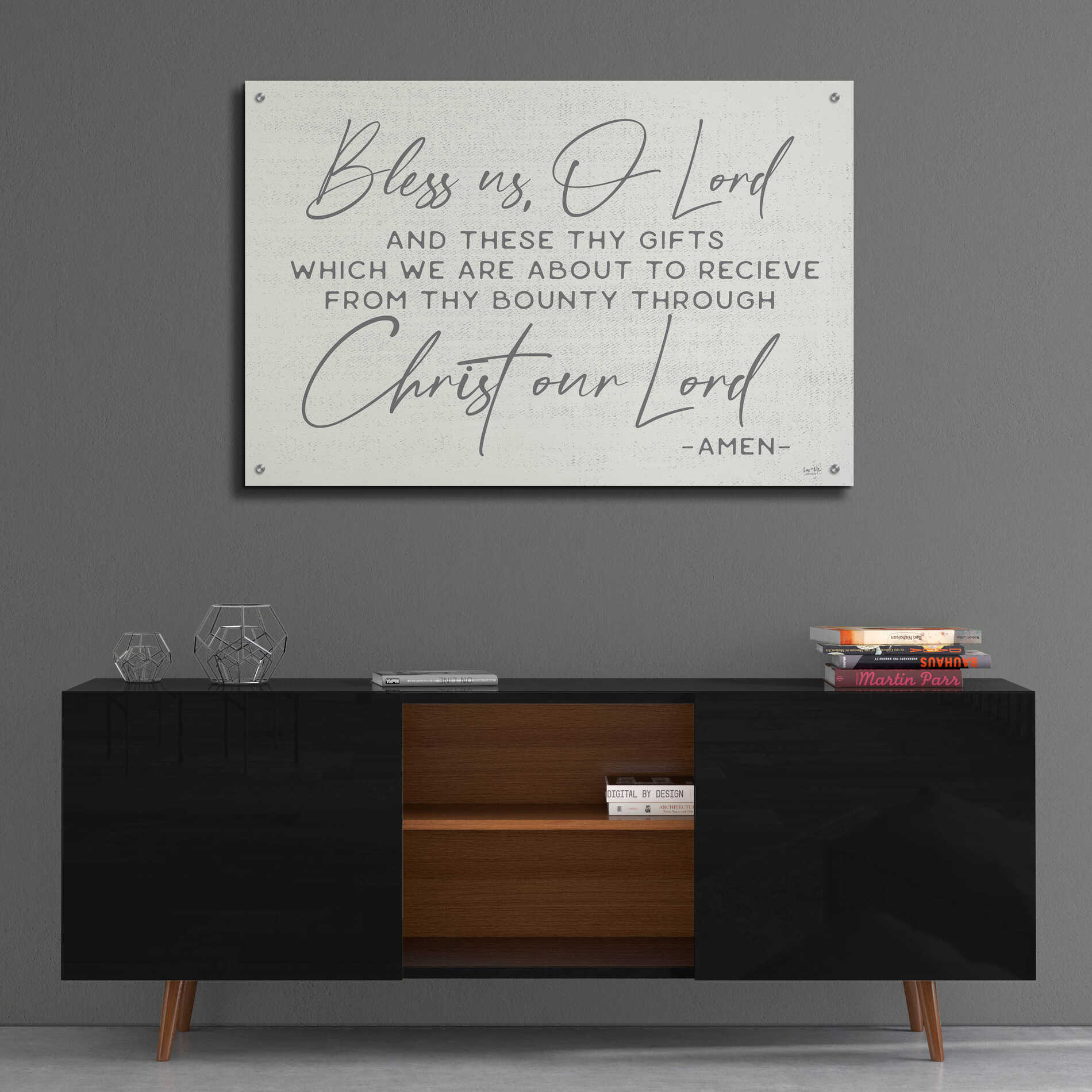 Epic Art 'Bless Us' by Lux + Me Designs, Acrylic Glass Wall Art,36x24