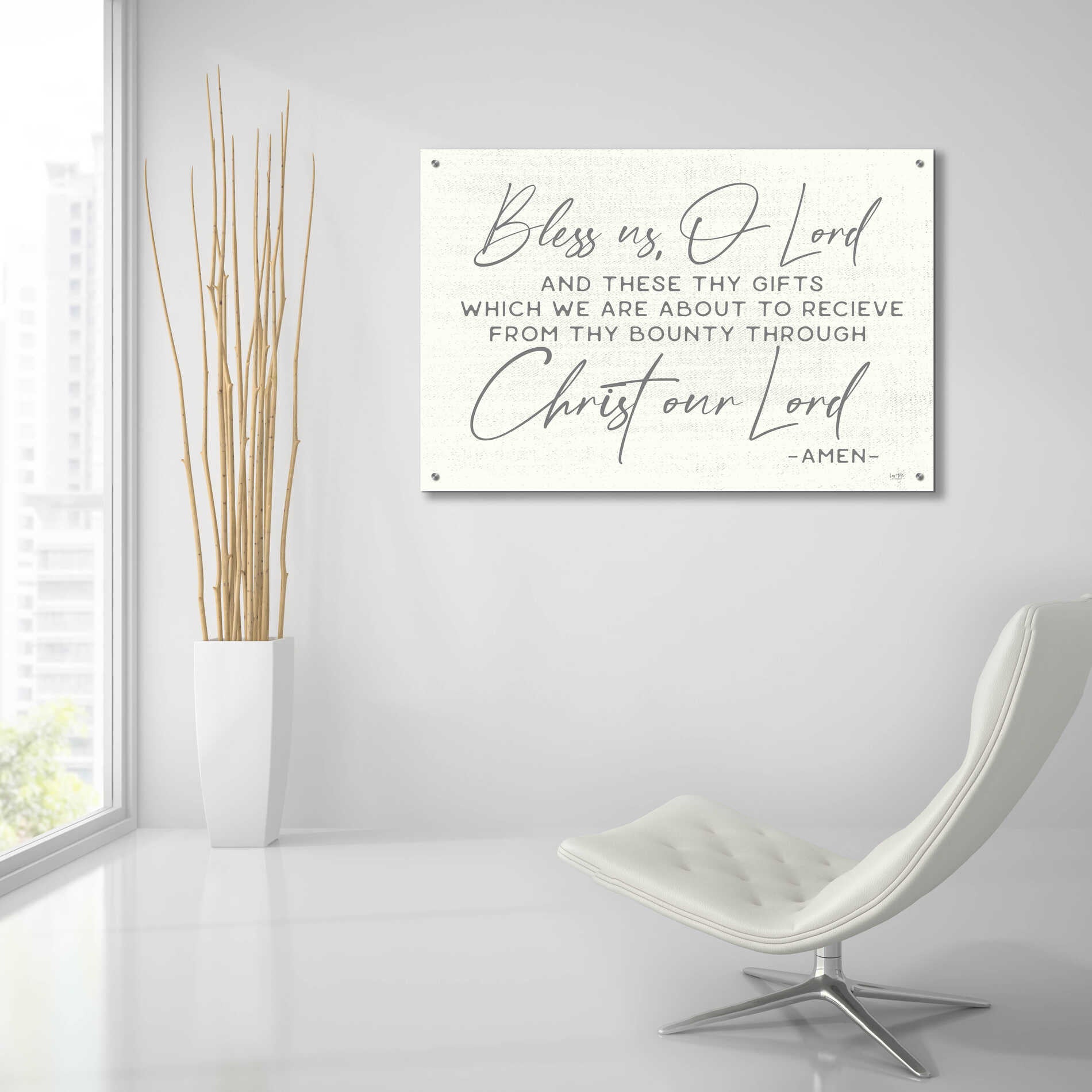 Epic Art 'Bless Us' by Lux + Me Designs, Acrylic Glass Wall Art,36x24