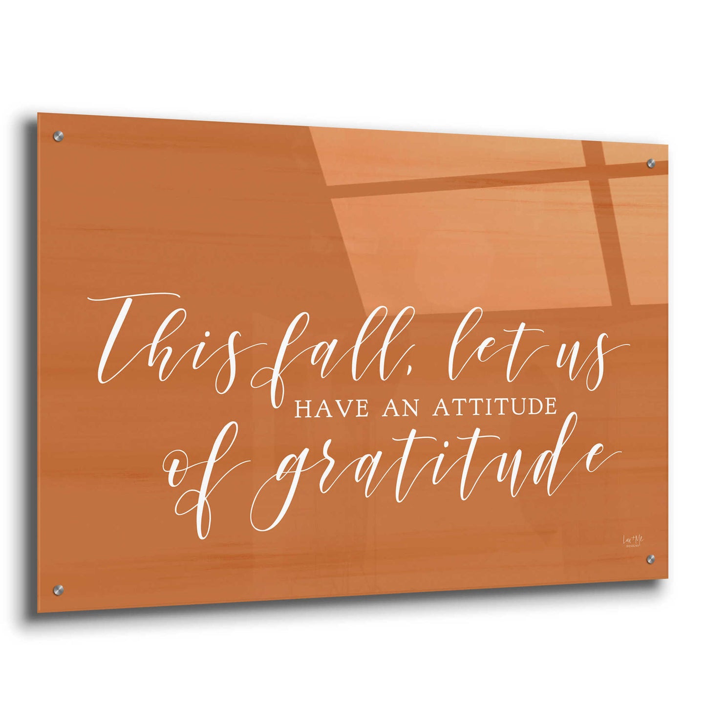 Epic Art 'Attitude of Gratitude' by Lux + Me Designs, Acrylic Glass Wall Art,36x24