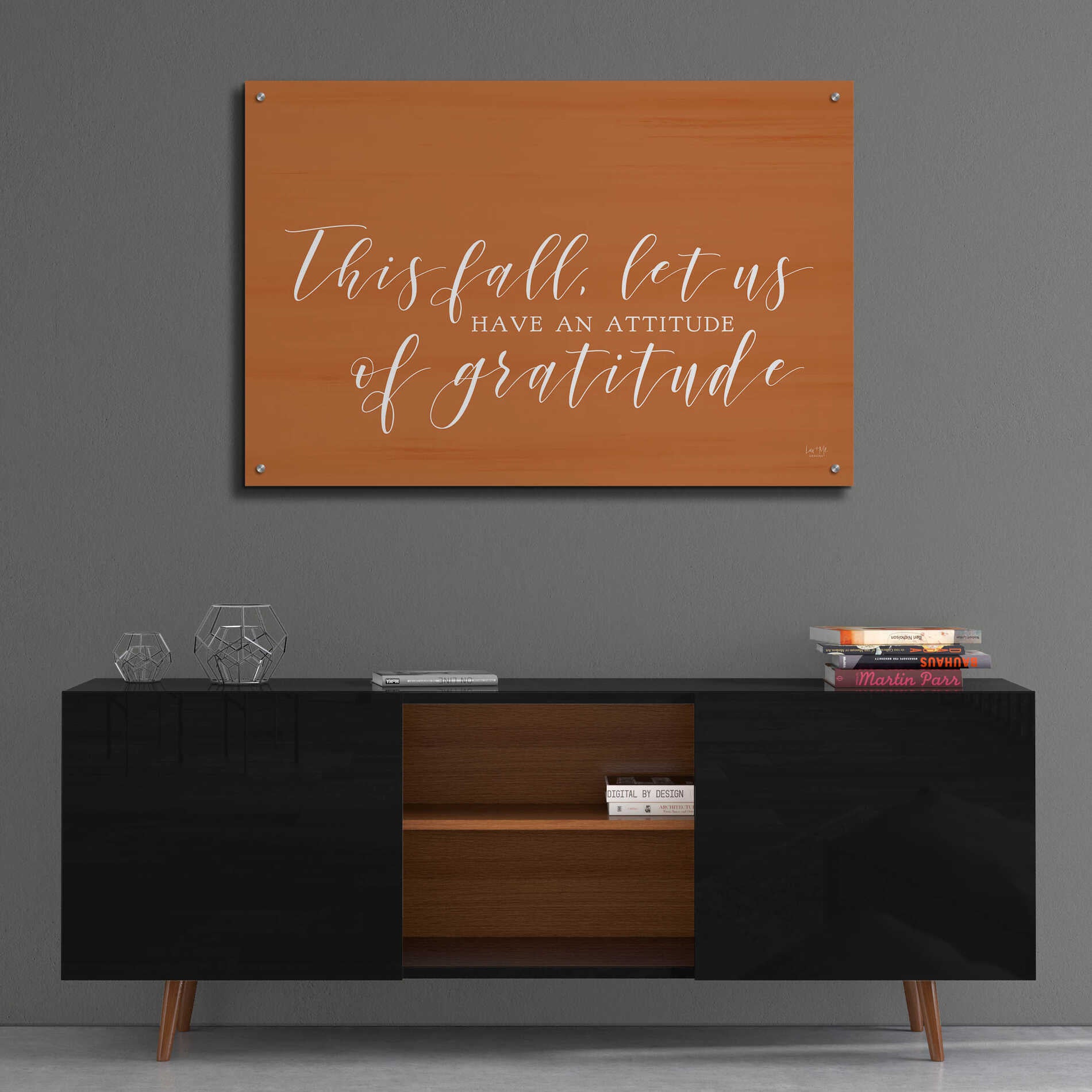 Epic Art 'Attitude of Gratitude' by Lux + Me Designs, Acrylic Glass Wall Art,36x24