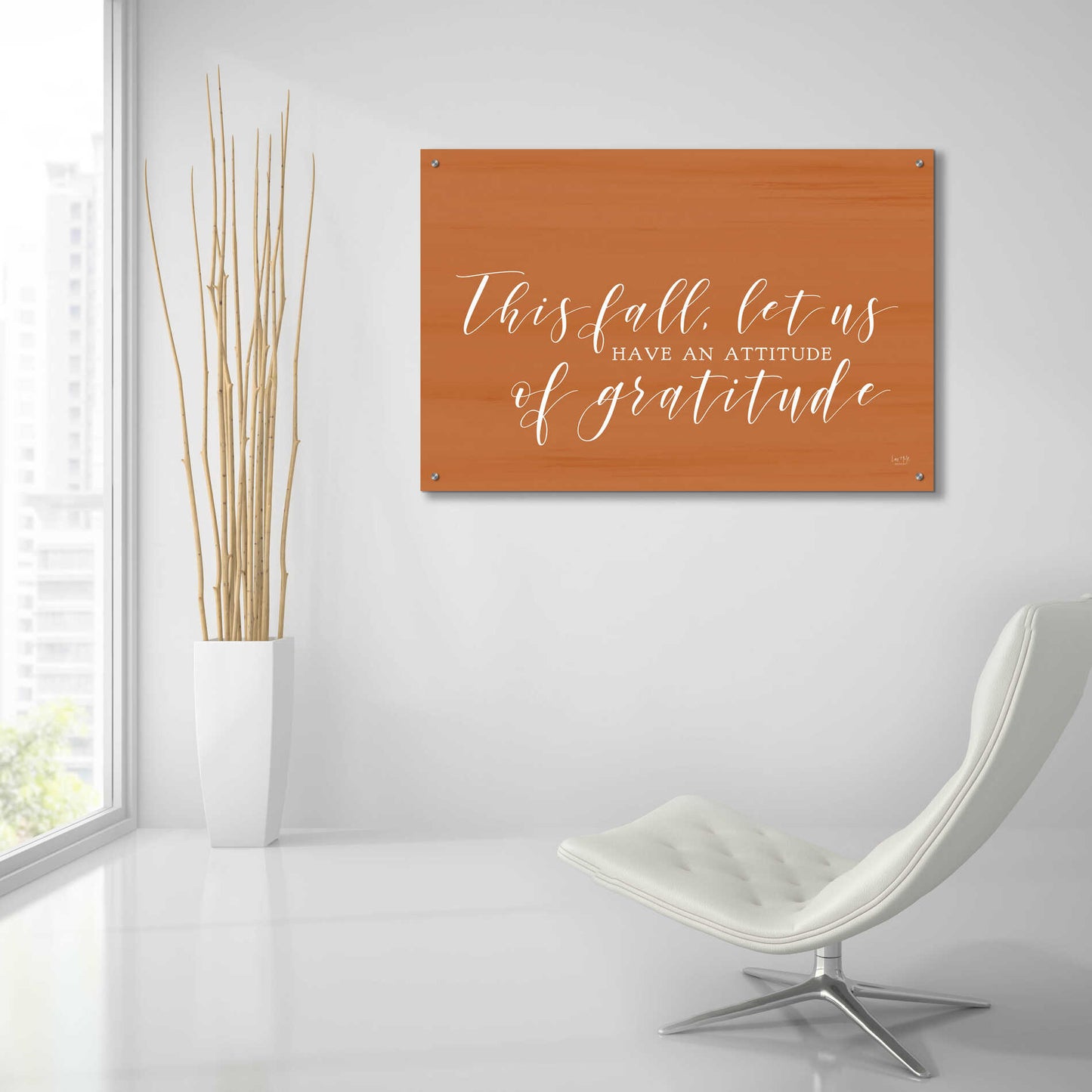 Epic Art 'Attitude of Gratitude' by Lux + Me Designs, Acrylic Glass Wall Art,36x24