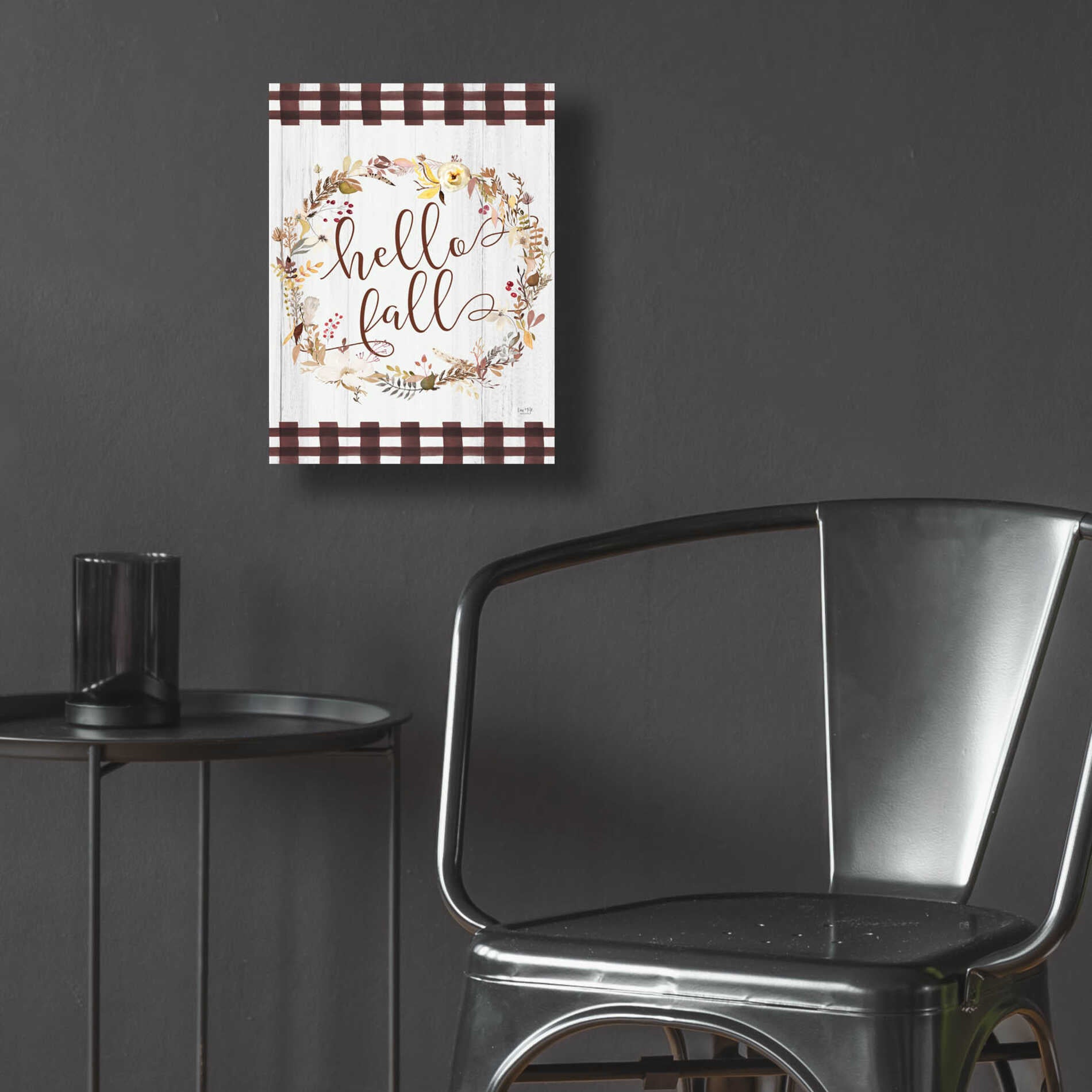 Epic Art 'Hello Fall' by Lux + Me Designs, Acrylic Glass Wall Art,12x16