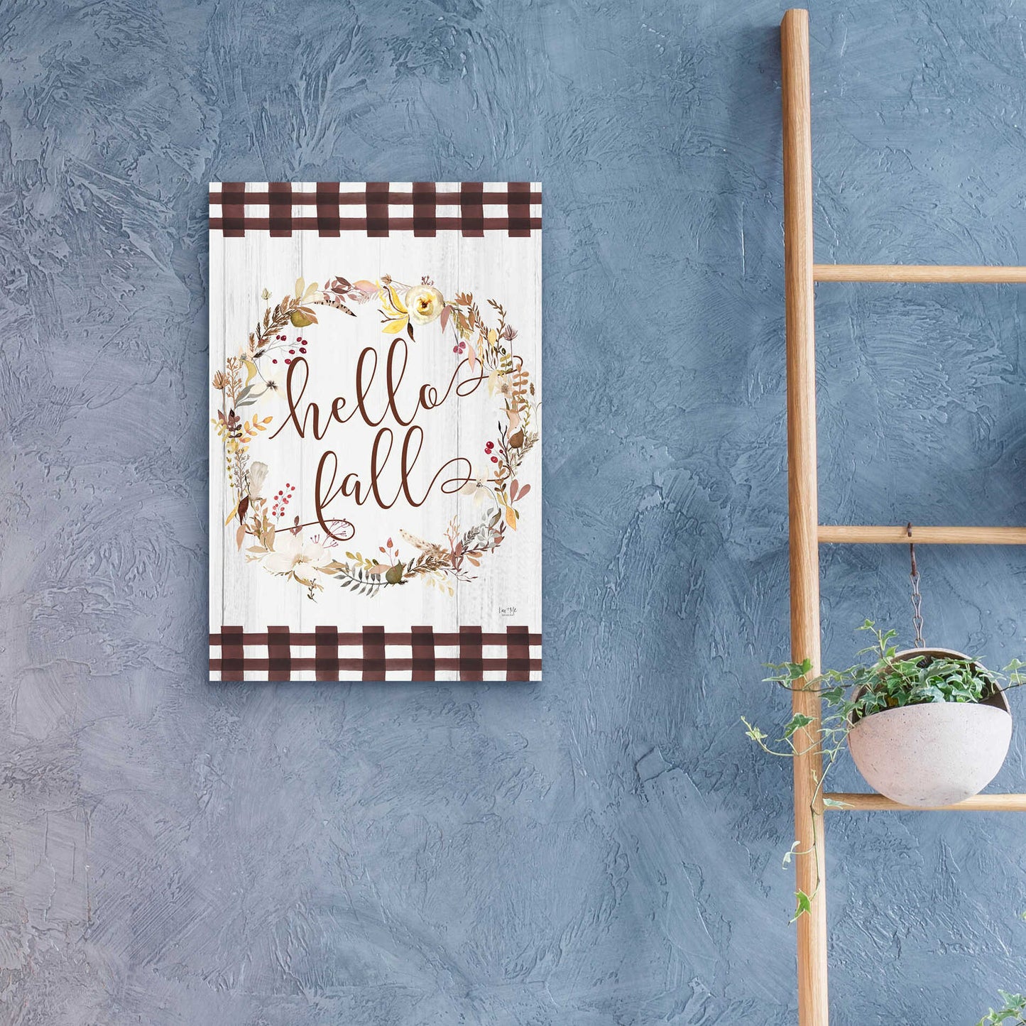 Epic Art 'Hello Fall' by Lux + Me Designs, Acrylic Glass Wall Art,16x24