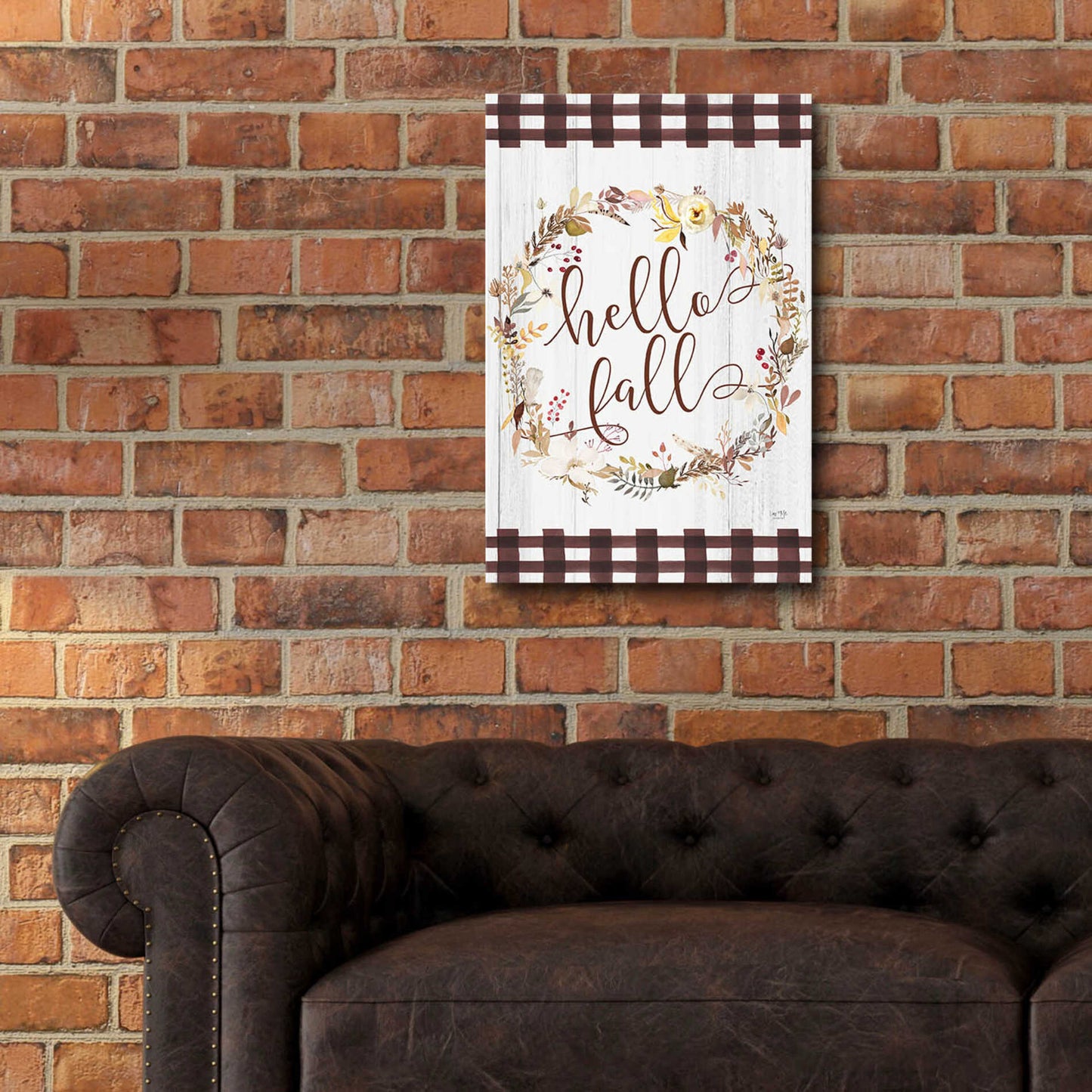 Epic Art 'Hello Fall' by Lux + Me Designs, Acrylic Glass Wall Art,16x24