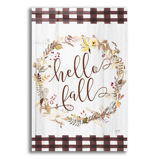 Epic Art 'Hello Fall' by Lux + Me Designs, Acrylic Glass Wall Art