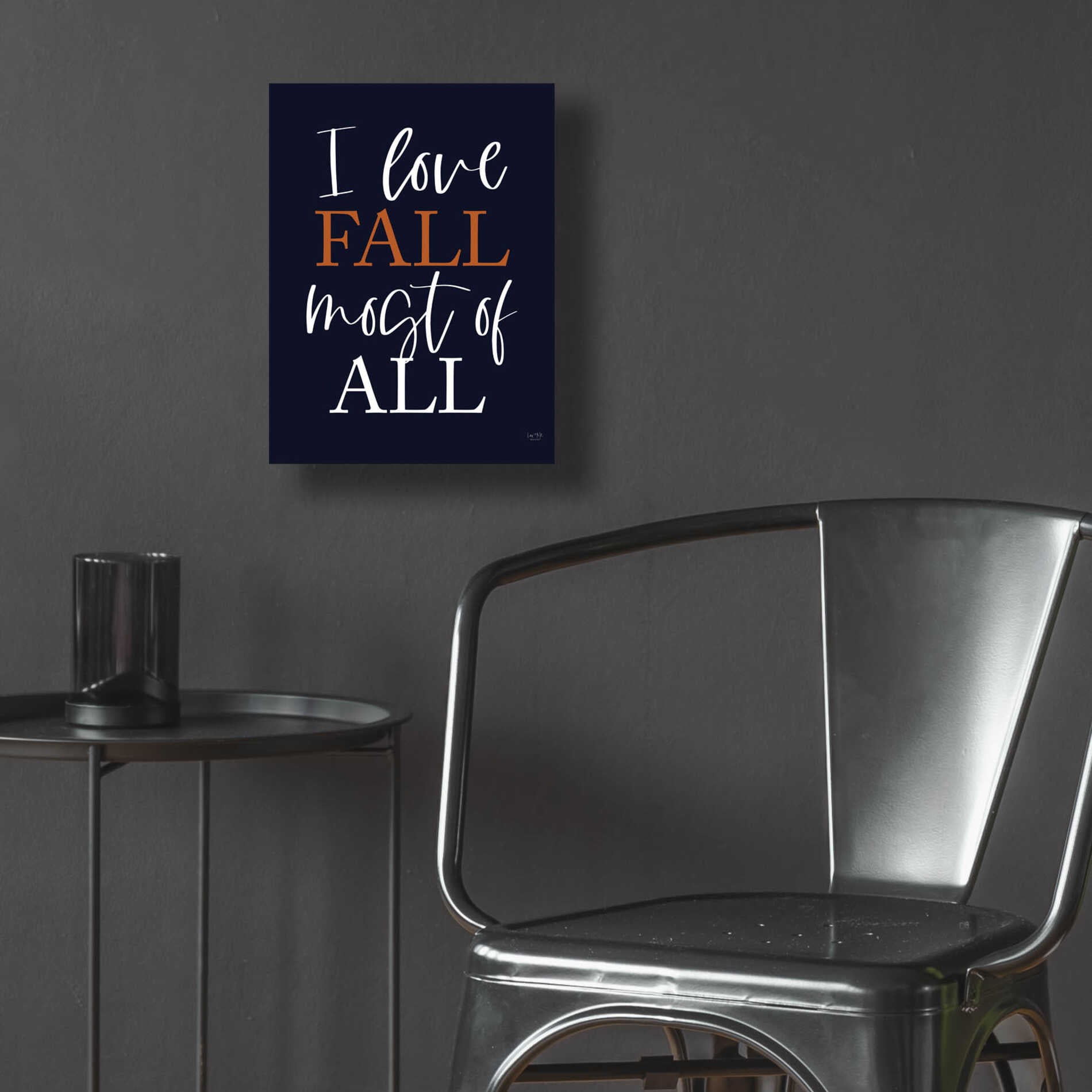 Epic Art 'I Love Fall' by Lux + Me Designs, Acrylic Glass Wall Art,12x16