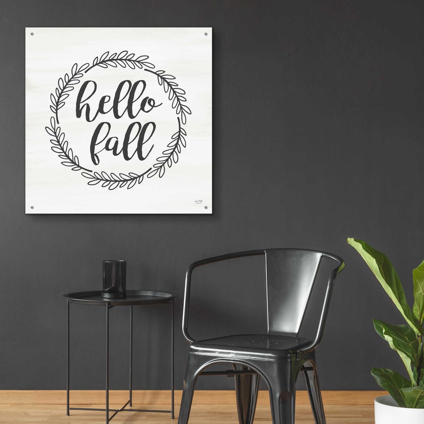 Epic Art 'Hello Fall Simple' by Lux + Me Designs, Acrylic Glass Wall Art,36x36