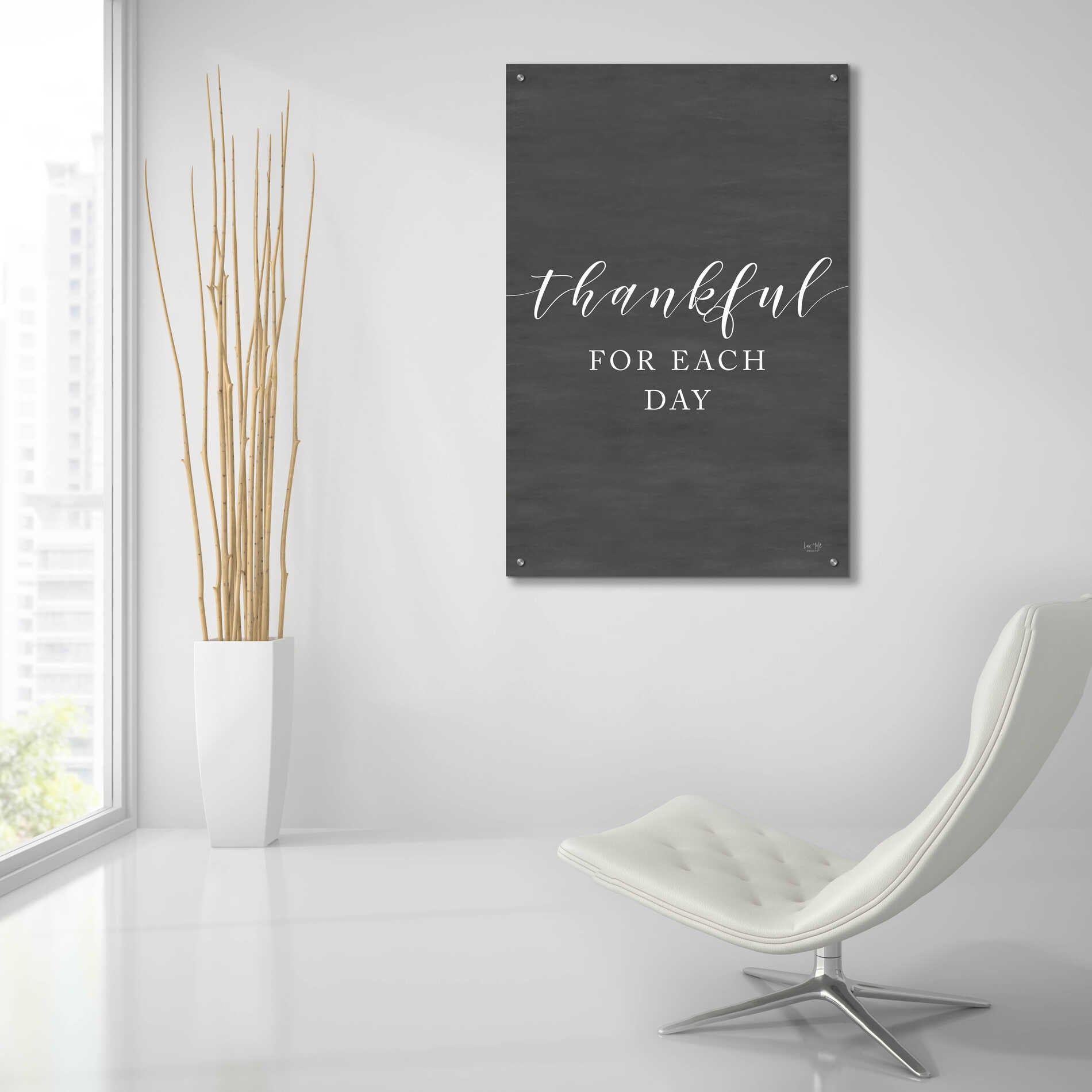 Epic Art 'Thankful for Each Day' by Lux + Me Designs, Acrylic Glass Wall Art,24x36