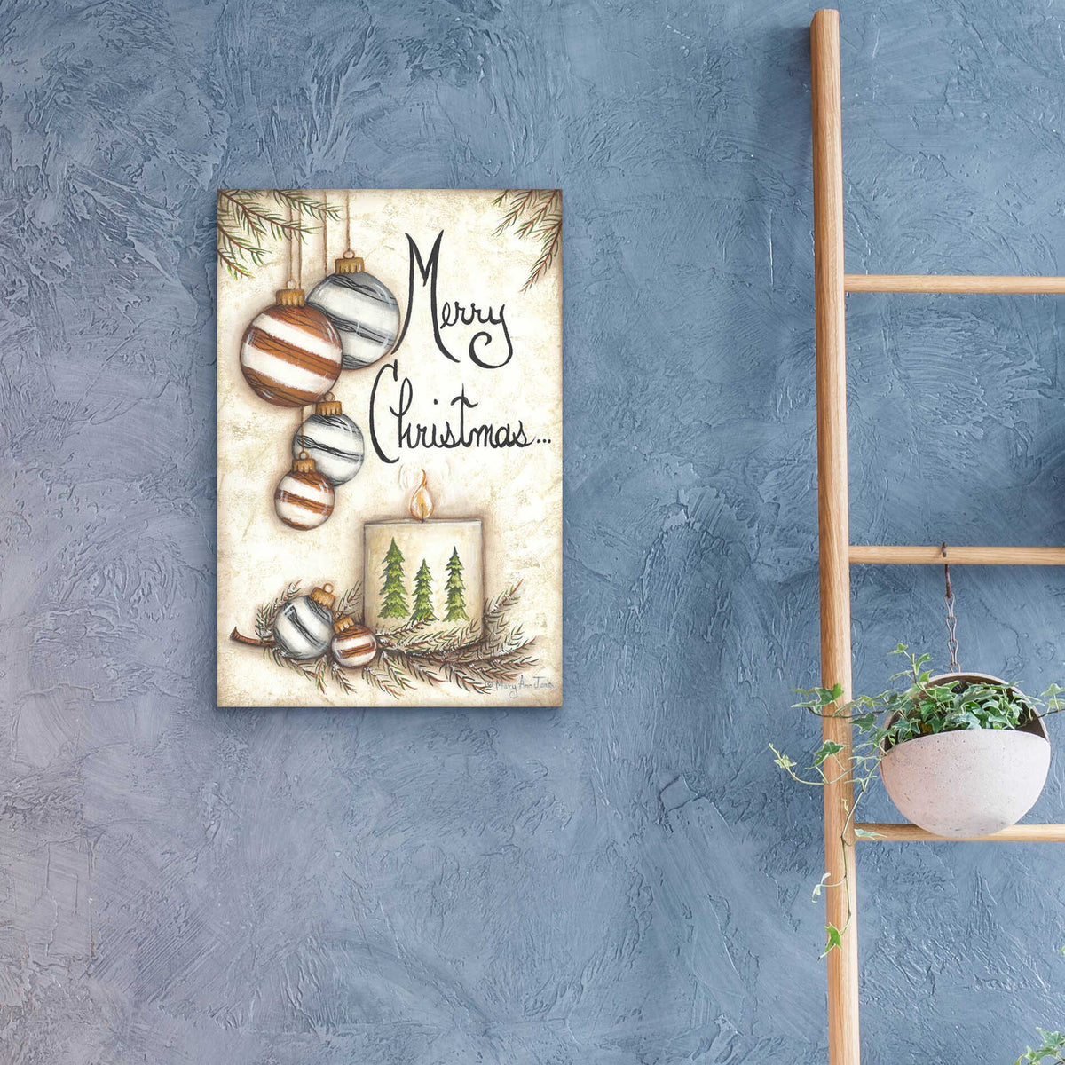 Epic Art 'Merry Christmas to You' by Mary Ann June, Acrylic Glass Wall Art,16x24