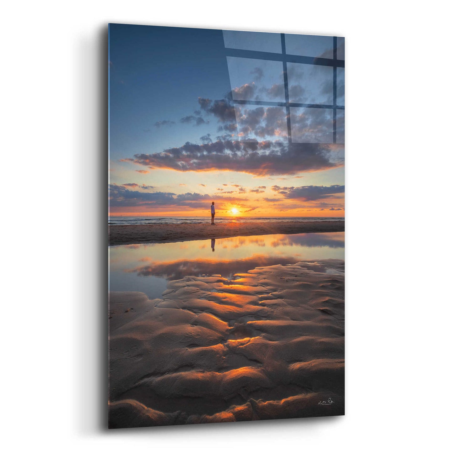 Epic Art 'Peaceful Sunset' by Martin Podt, Acrylic Glass Wall Art,12x16
