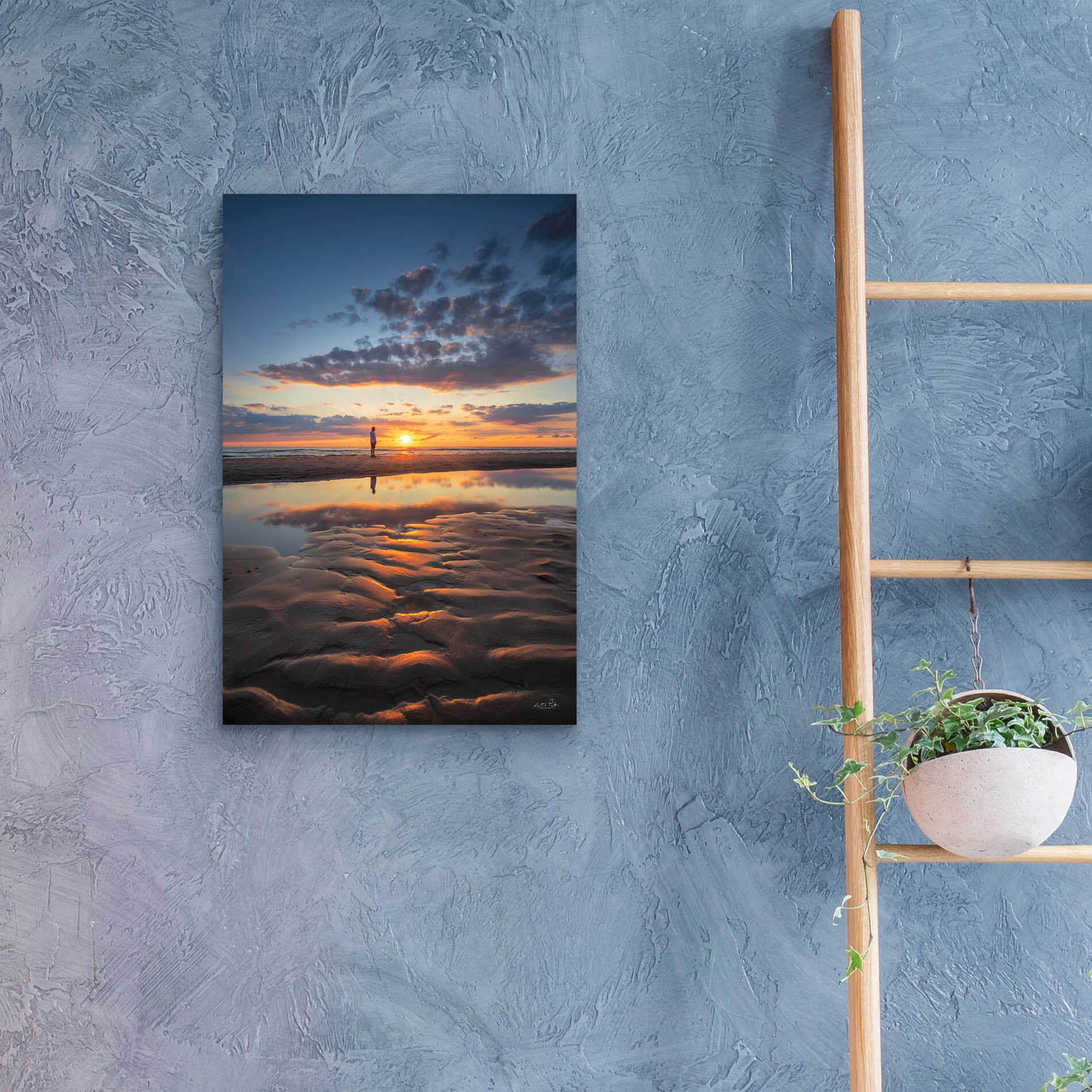 Epic Art 'Peaceful Sunset' by Martin Podt, Acrylic Glass Wall Art,16x24