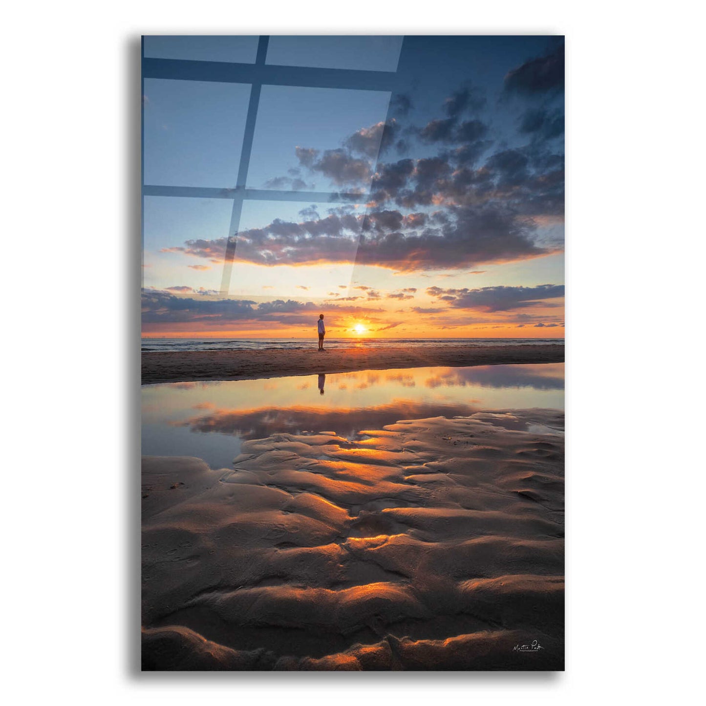 Epic Art 'Peaceful Sunset' by Martin Podt, Acrylic Glass Wall Art,16x24