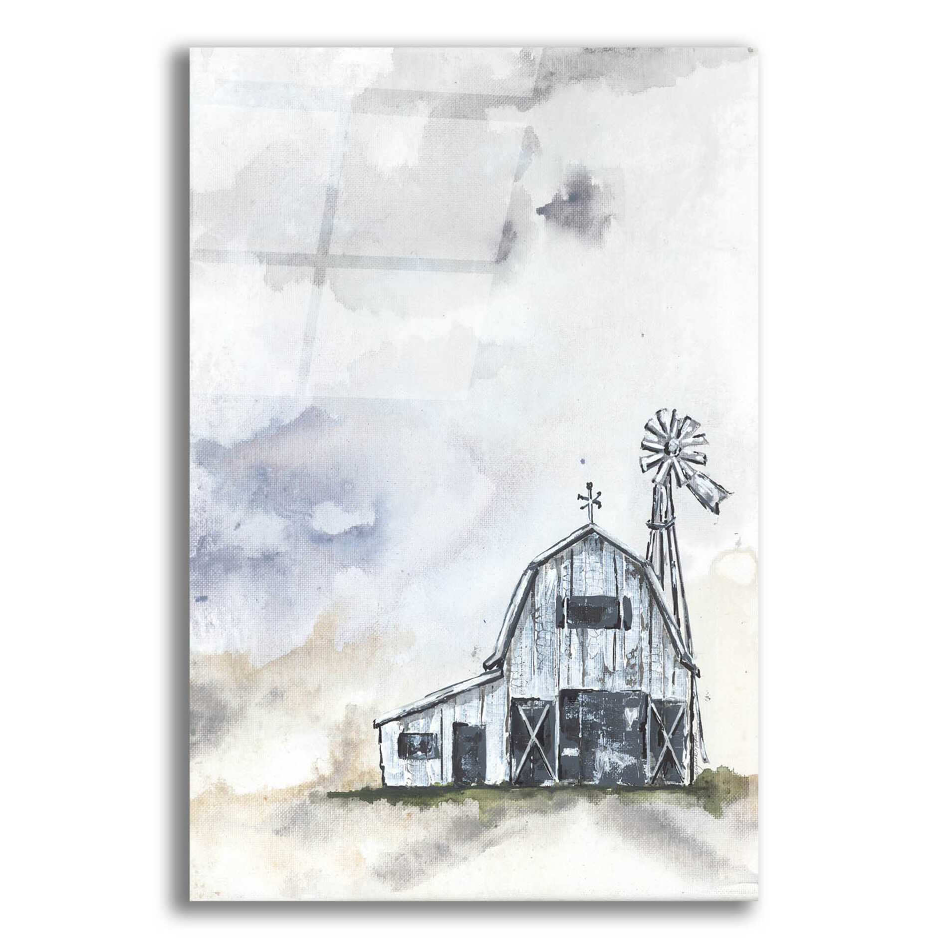 Epic Art 'Haven Mini Barn' by Julie Norkus, Acrylic Glass Wall Art,12x16