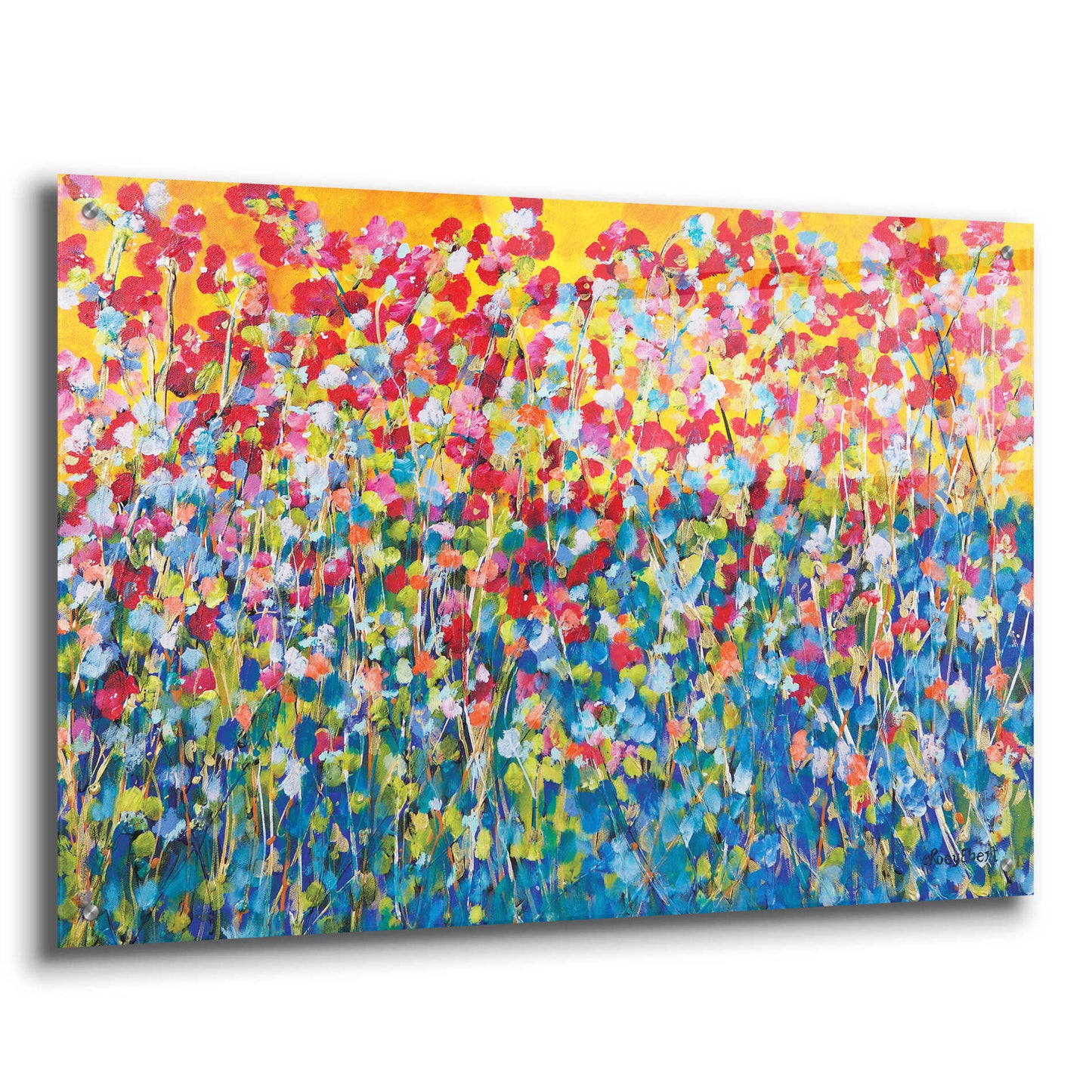 Epic Art 'Happiness' by Roey Ebert, Acrylic Glass Wall Art,36x24