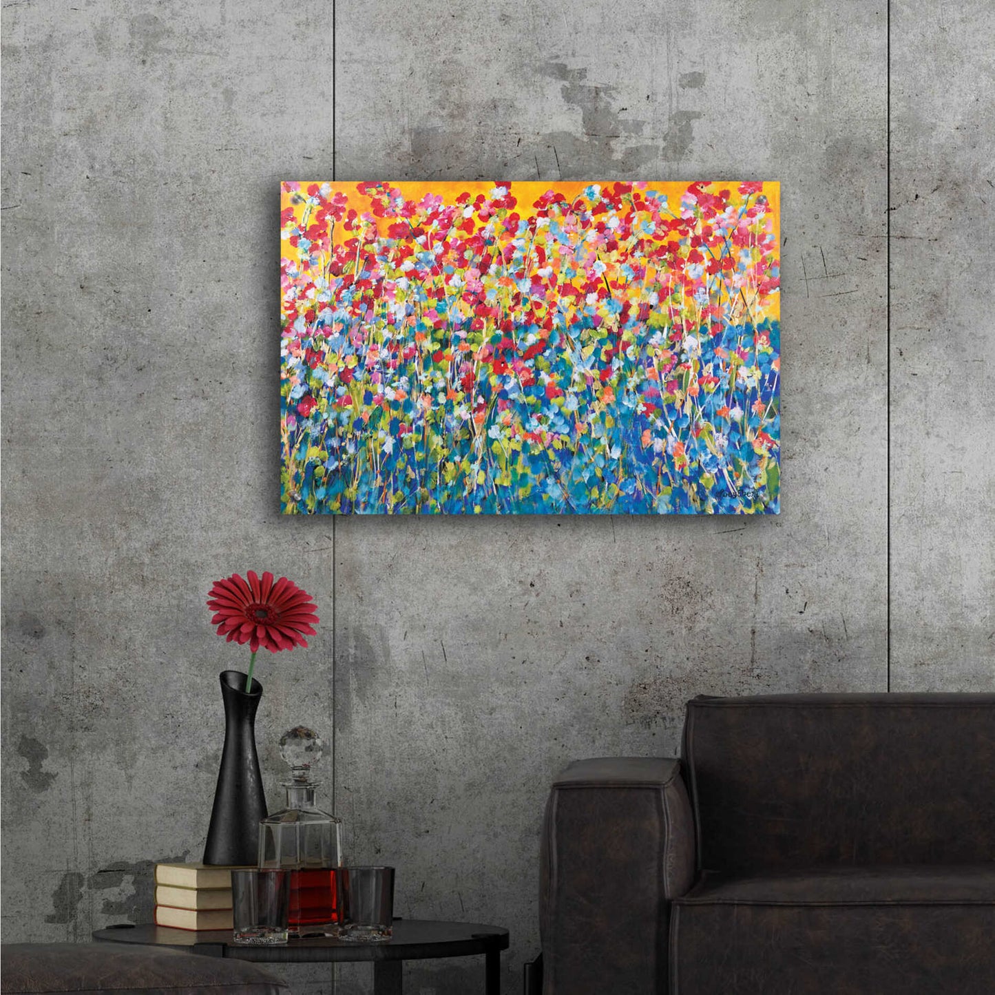 Epic Art 'Happiness' by Roey Ebert, Acrylic Glass Wall Art,36x24