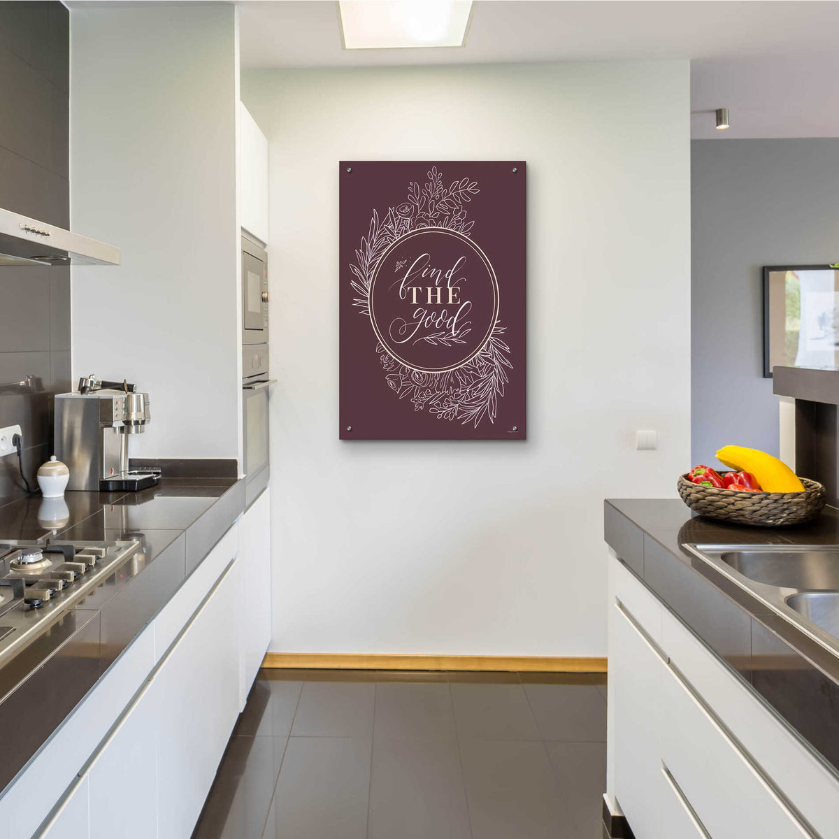 Epic Art 'Find the Good' by Rachel Nieman, Acrylic Glass Wall Art,24x36