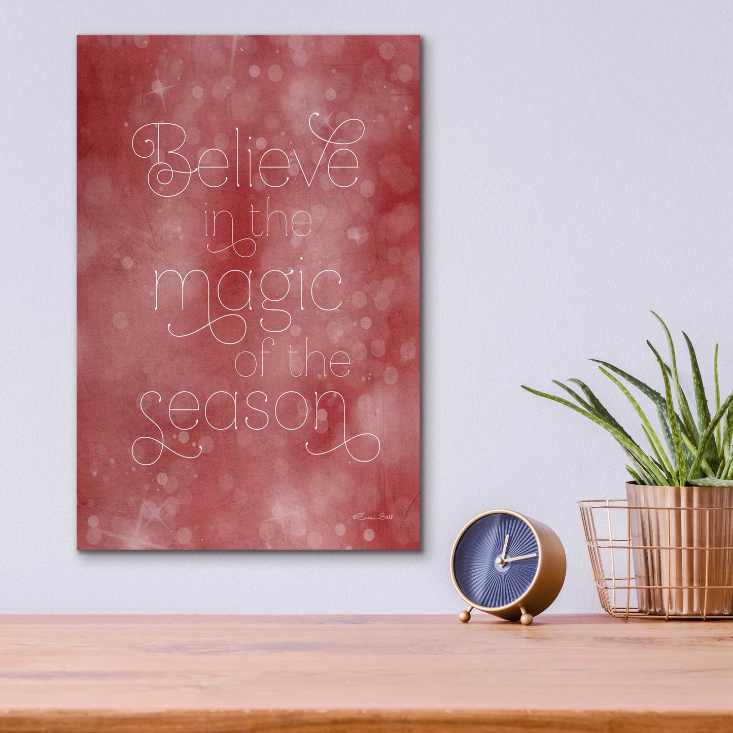 Epic Art 'Believe in the Magic' by Susan Ball, Acrylic Glass Wall Art,12x16