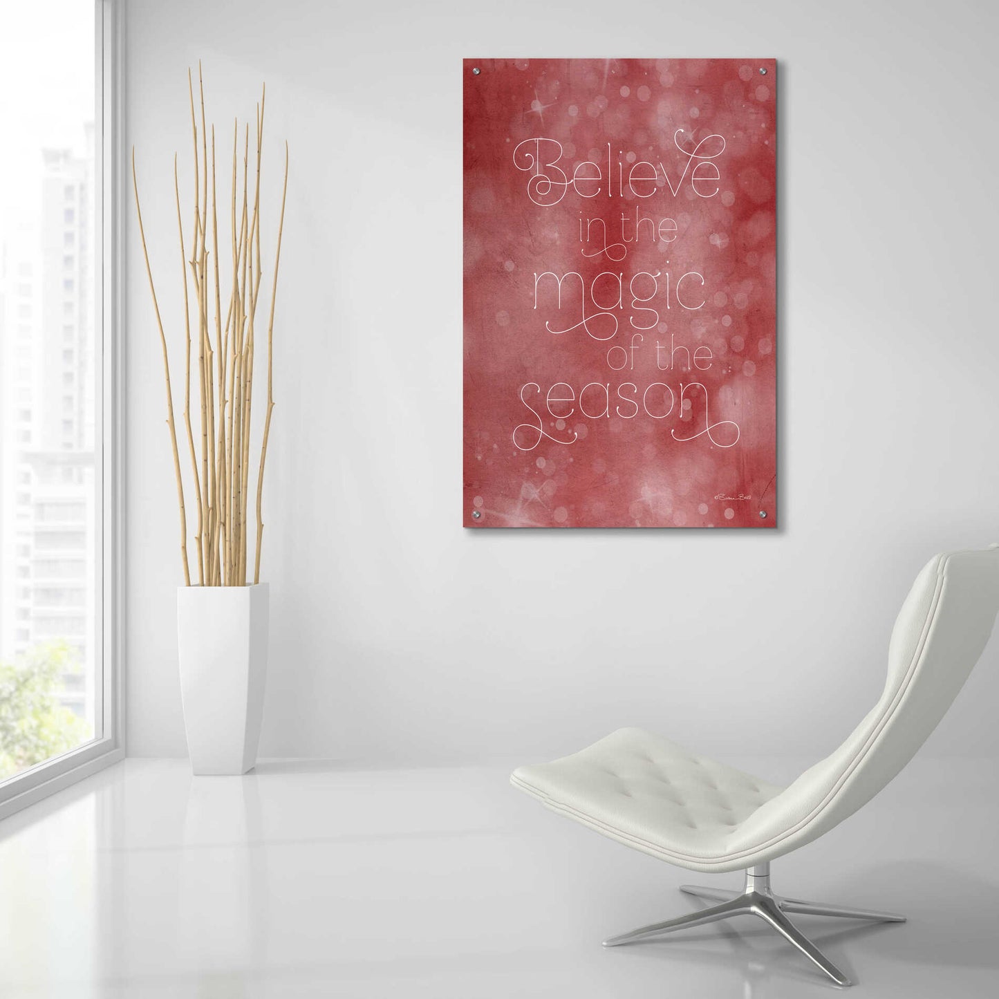 Epic Art 'Believe in the Magic' by Susan Ball, Acrylic Glass Wall Art,24x36