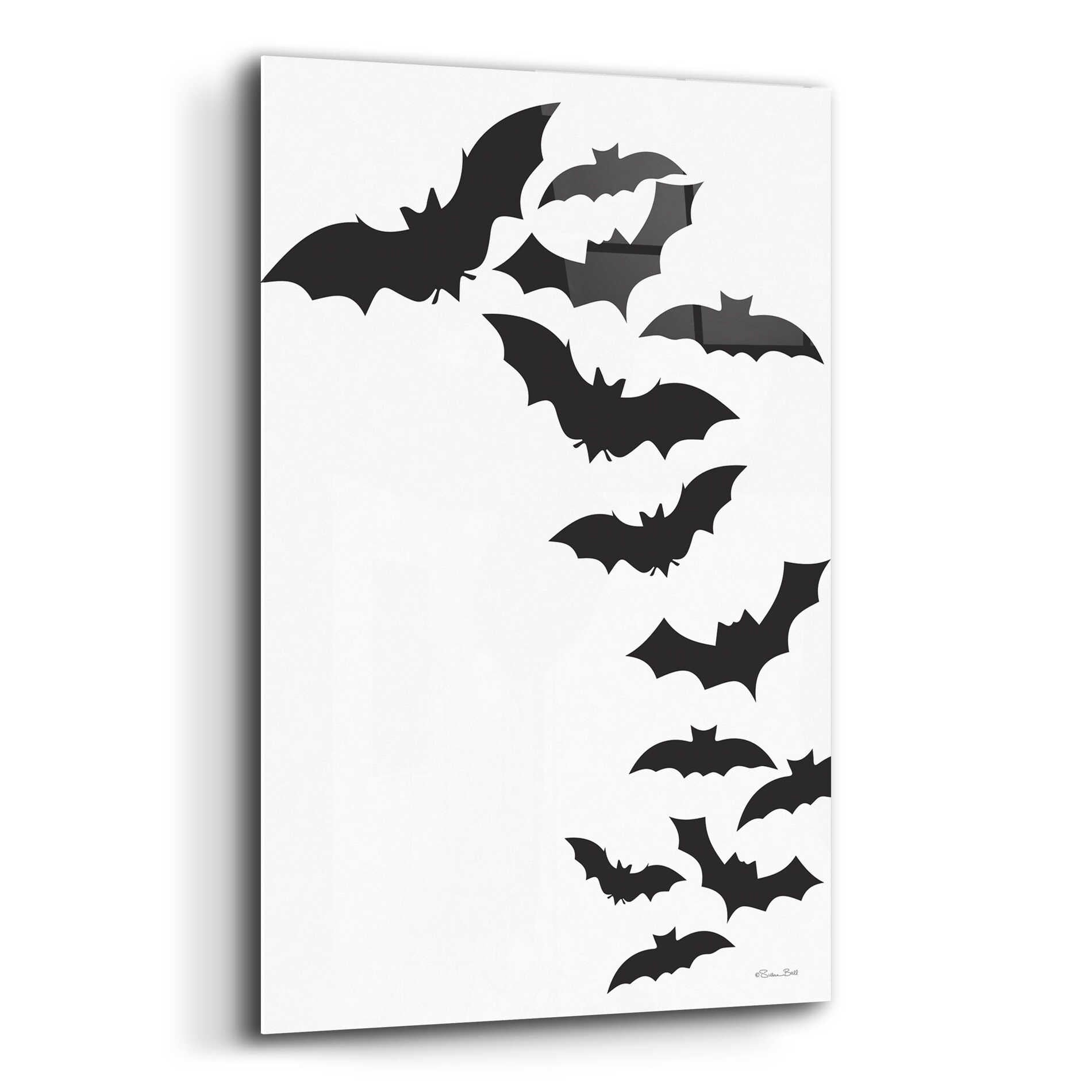 Epic Art 'Flock of Bats' by Susan Ball, Acrylic Glass Wall Art,12x16