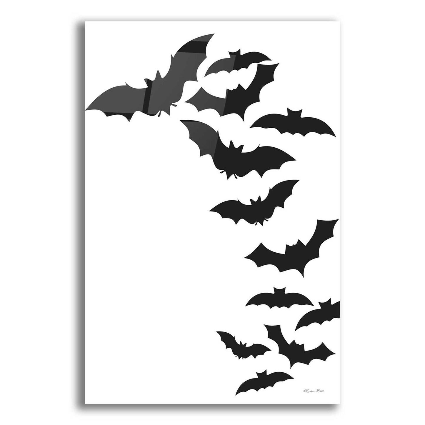 Epic Art 'Flock of Bats' by Susan Ball, Acrylic Glass Wall Art,16x24