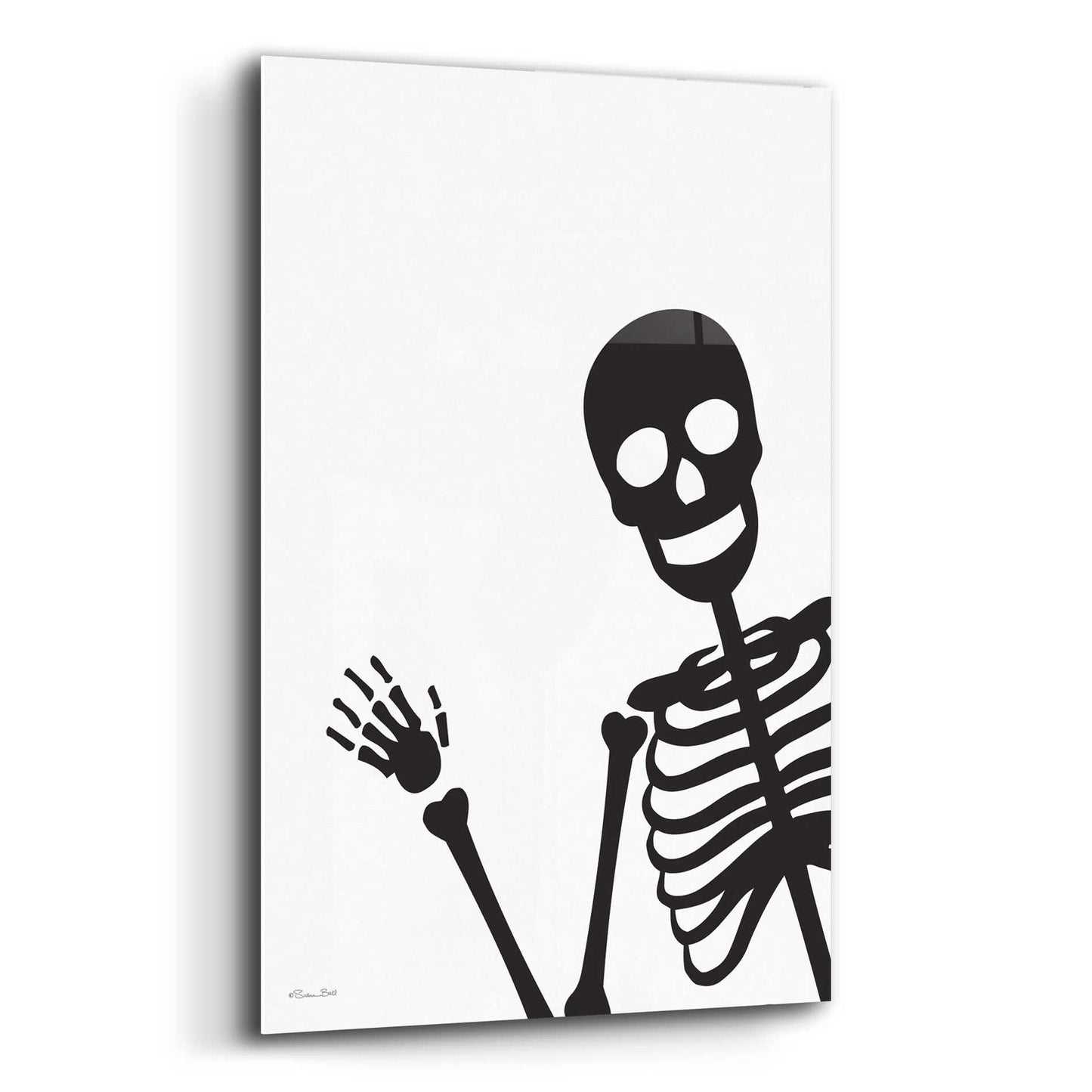 Epic Art 'Peek-a-boo Skeleton' by Susan Ball, Acrylic Glass Wall Art,12x16