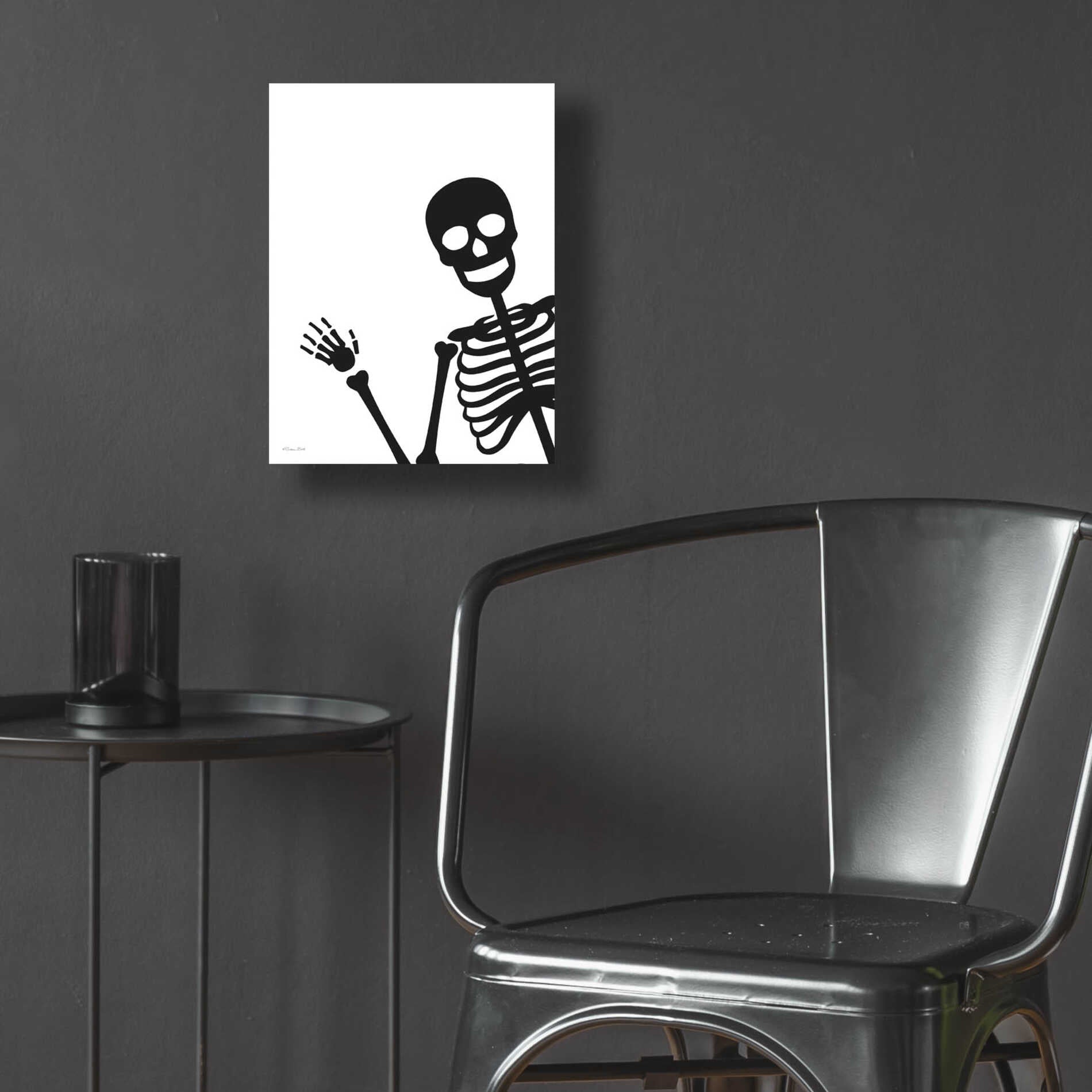 Epic Art 'Peek-a-boo Skeleton' by Susan Ball, Acrylic Glass Wall Art,12x16