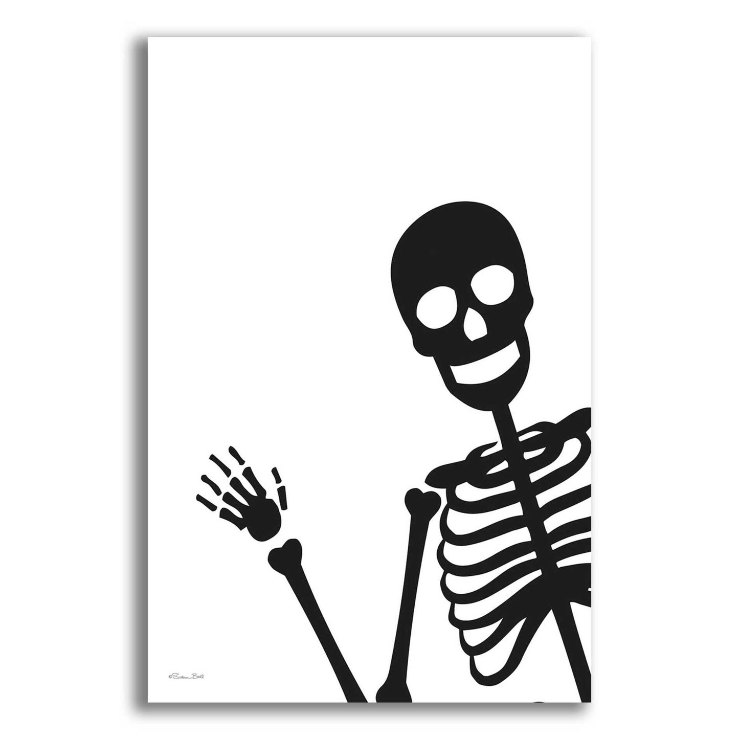 Epic Art 'Peek-a-boo Skeleton' by Susan Ball, Acrylic Glass Wall Art,12x16