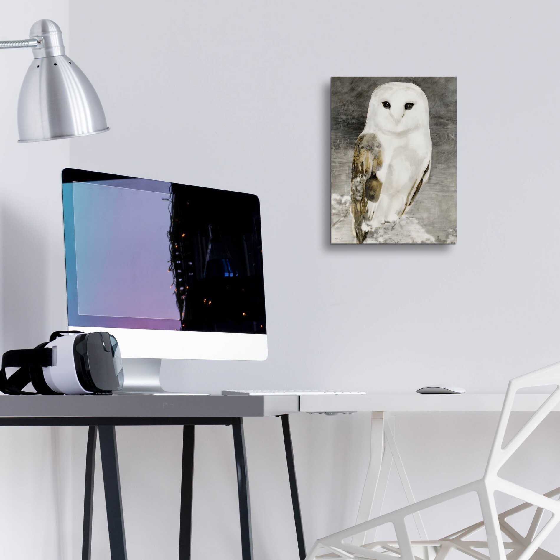 Epic Art 'Snowy Owl 1' by Stellar Design Studio, Acrylic Glass Wall Art,12x16