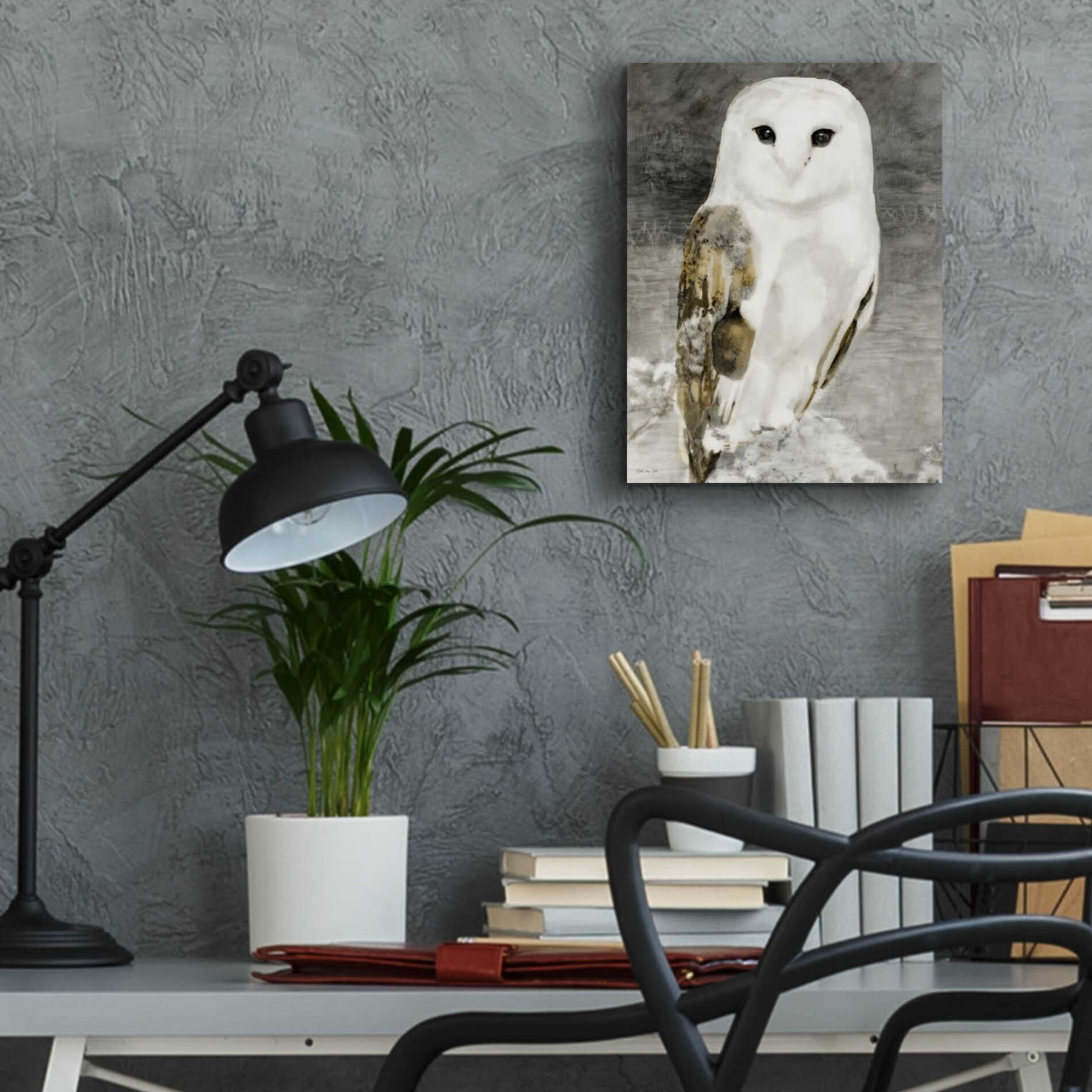 Epic Art 'Snowy Owl 1' by Stellar Design Studio, Acrylic Glass Wall Art,12x16