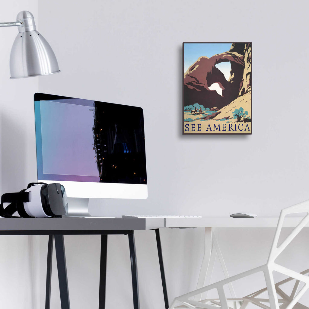 Epic Art 'See America' by Stellar Design Studio, Acrylic Glass Wall Art,12x16
