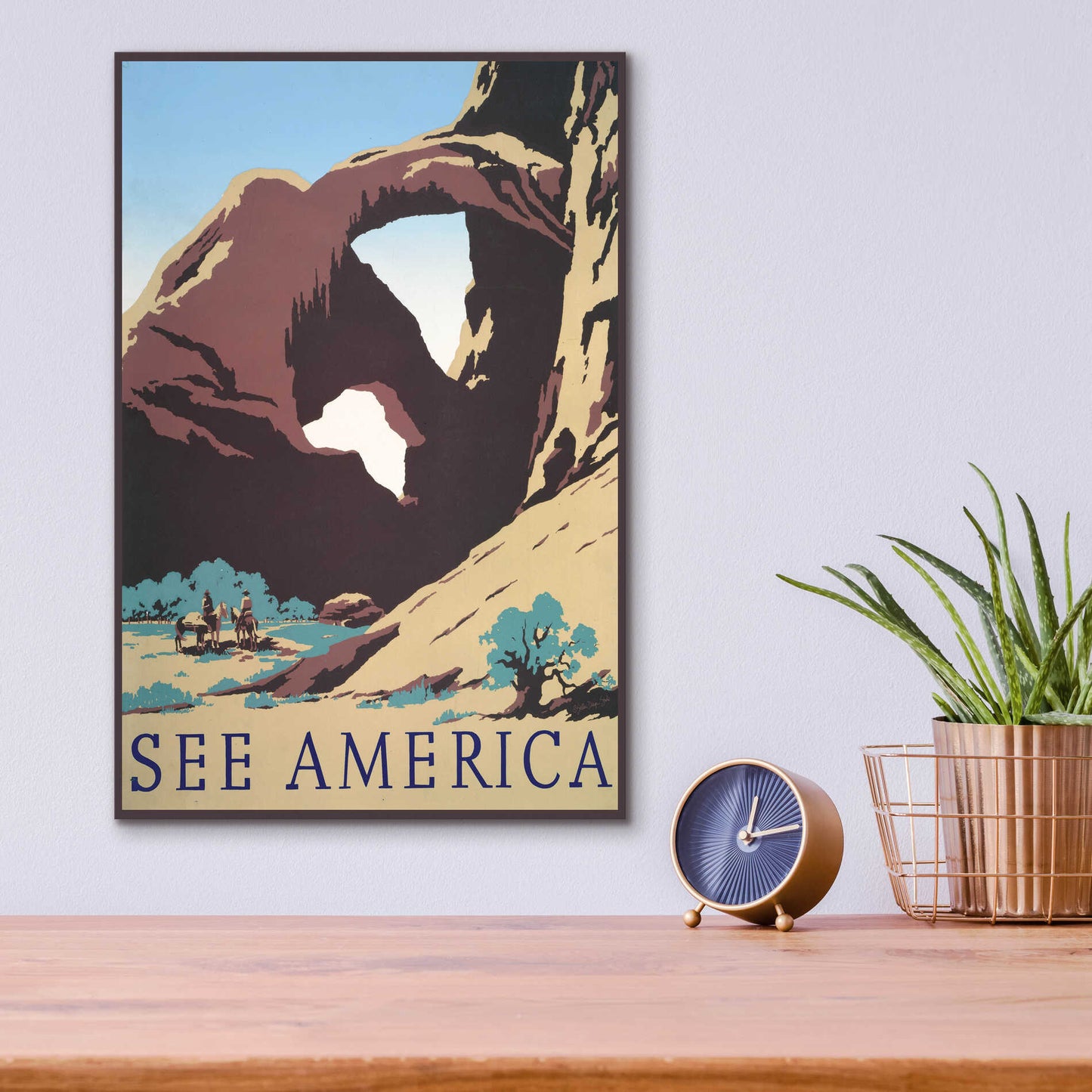 Epic Art 'See America' by Stellar Design Studio, Acrylic Glass Wall Art,12x16