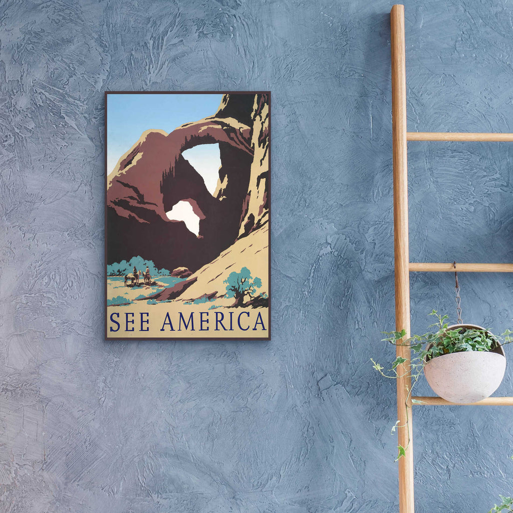 Epic Art 'See America' by Stellar Design Studio, Acrylic Glass Wall Art,16x24