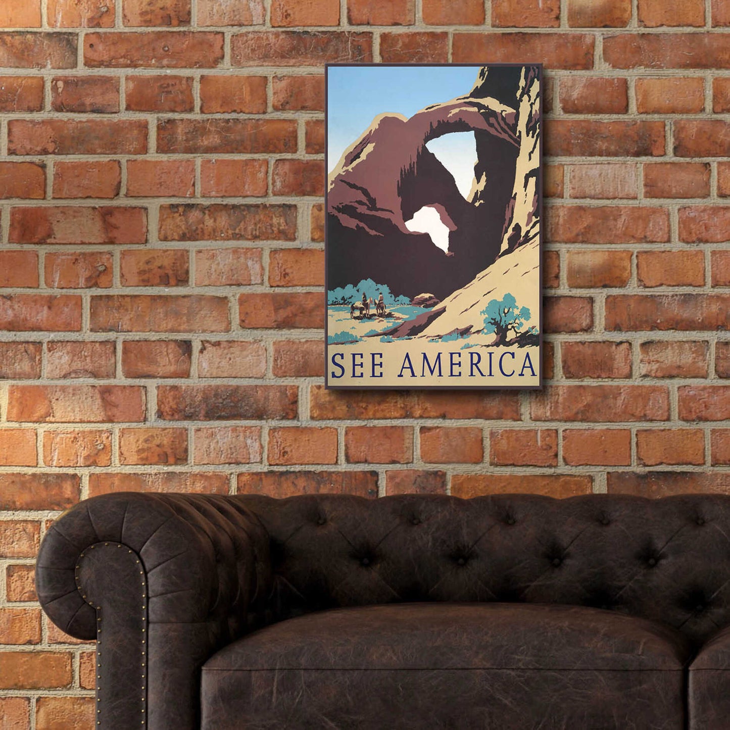 Epic Art 'See America' by Stellar Design Studio, Acrylic Glass Wall Art,16x24