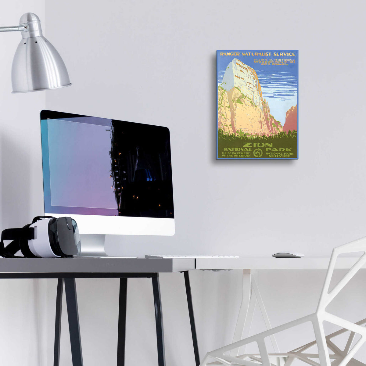 Epic Art 'Zion National Park' by Stellar Design Studio, Acrylic Glass Wall Art,12x16