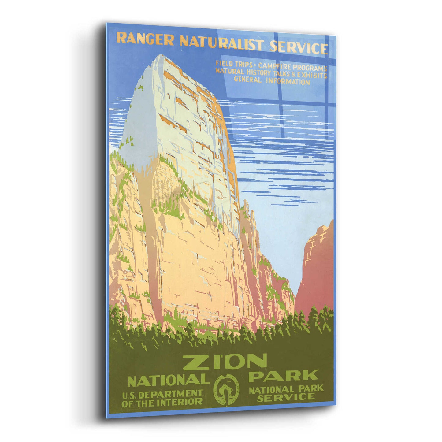 Epic Art 'Zion National Park' by Stellar Design Studio, Acrylic Glass Wall Art,16x24