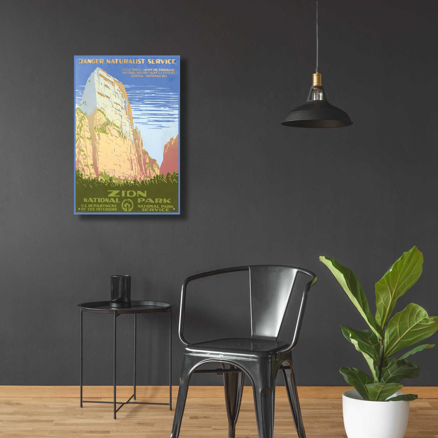 Epic Art 'Zion National Park' by Stellar Design Studio, Acrylic Glass Wall Art,24x36