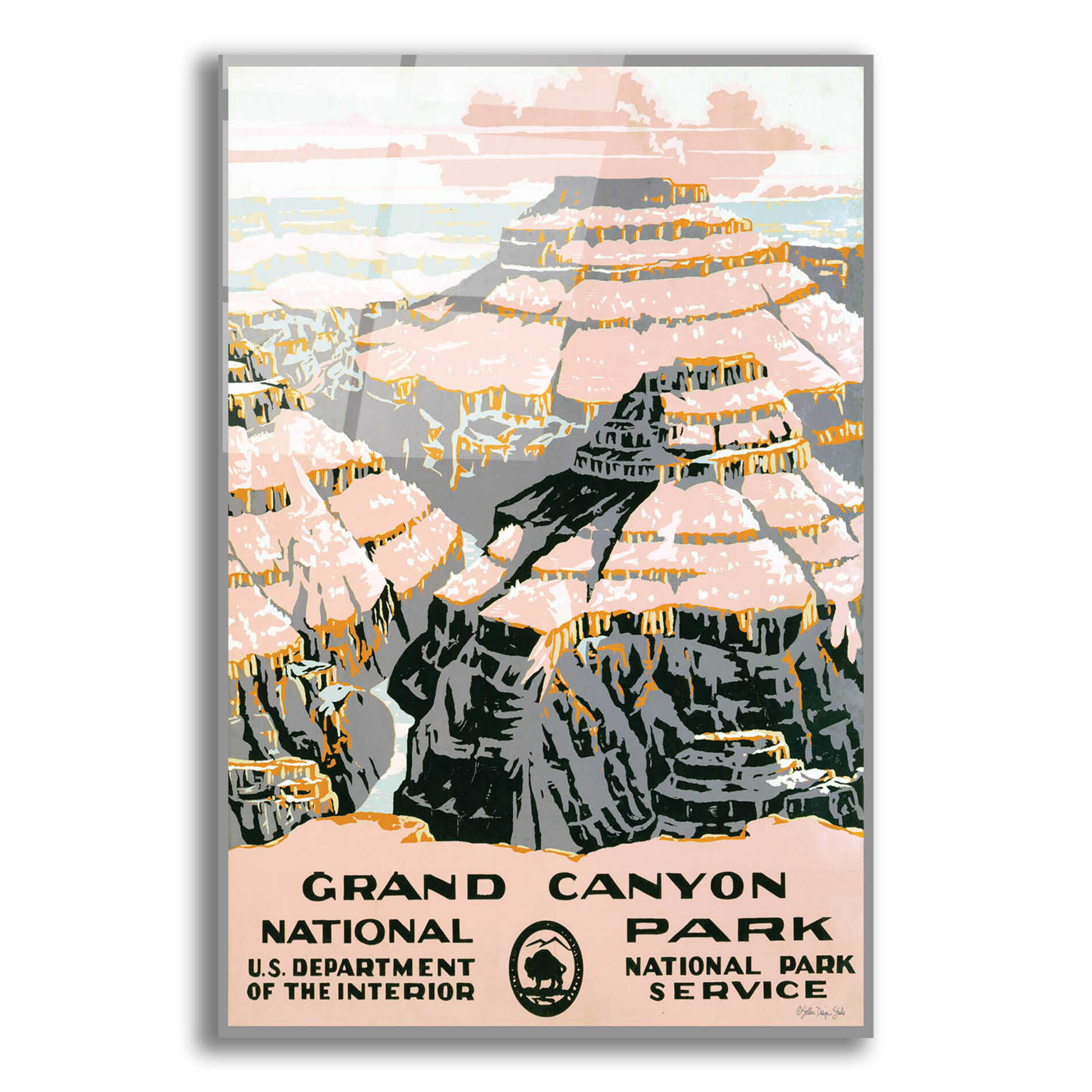 Epic Art 'Grand Canyon' by Stellar Design Studio, Acrylic Glass Wall Art,12x16