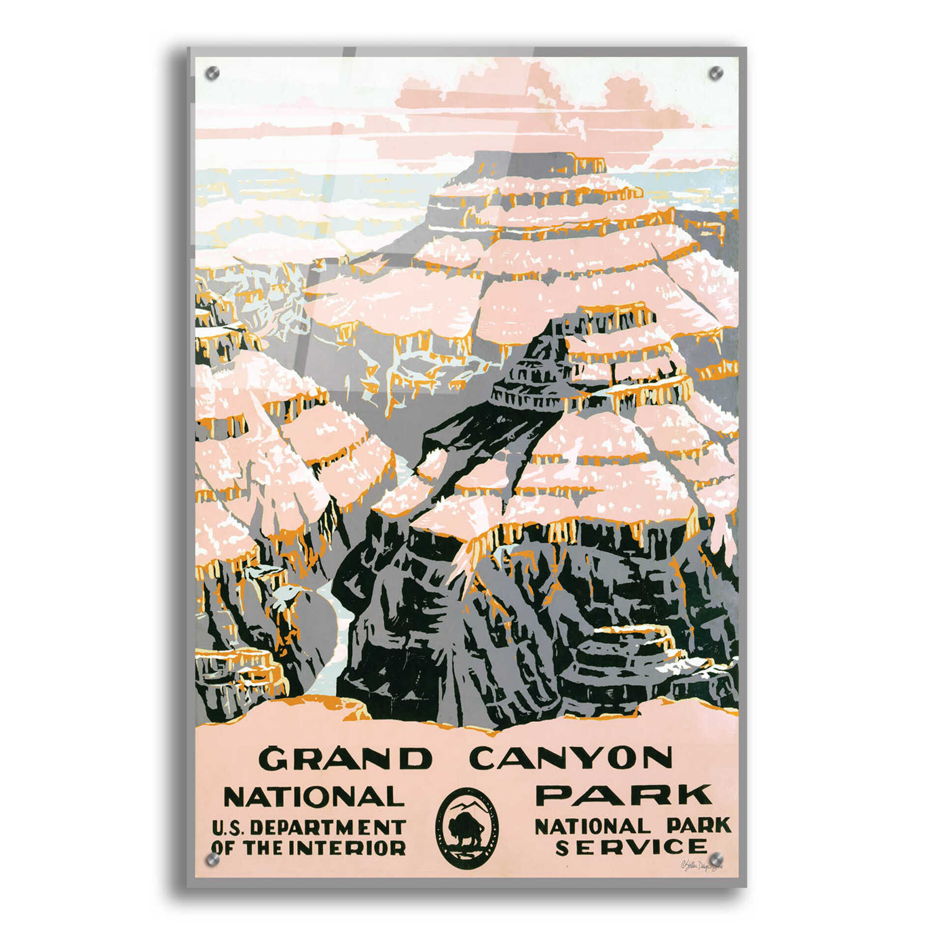 Epic Art 'Grand Canyon' by Stellar Design Studio, Acrylic Glass Wall Art,24x36